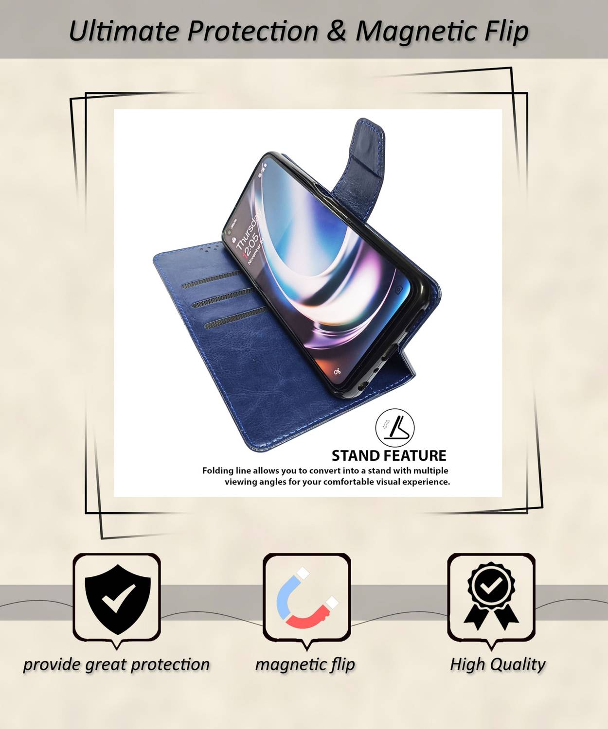 xinyunew cover per Realme 12 Pro 5G,Premium Pelle PU Portafoglio
