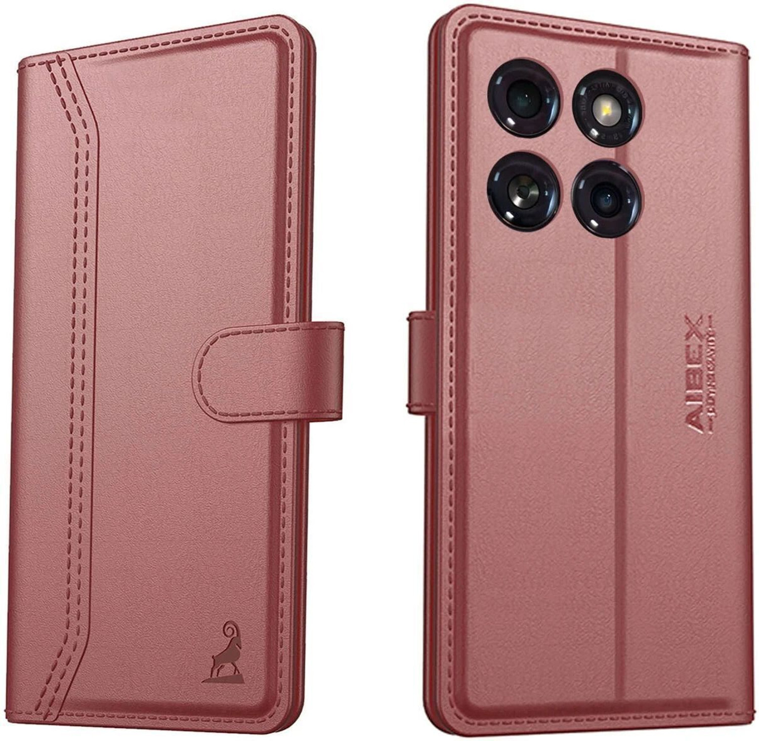 AIBEX Flip Cover for Motorola Edge 60 5G / Motorola Edge 60 Fusion 5G|Premium Leather Finish|Magnetic Closure