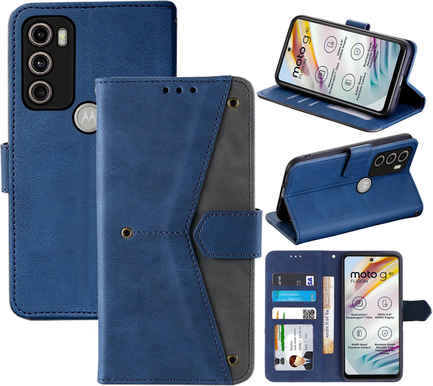 Autofocus Flip Cover for Motorola Moto G40 Fusion