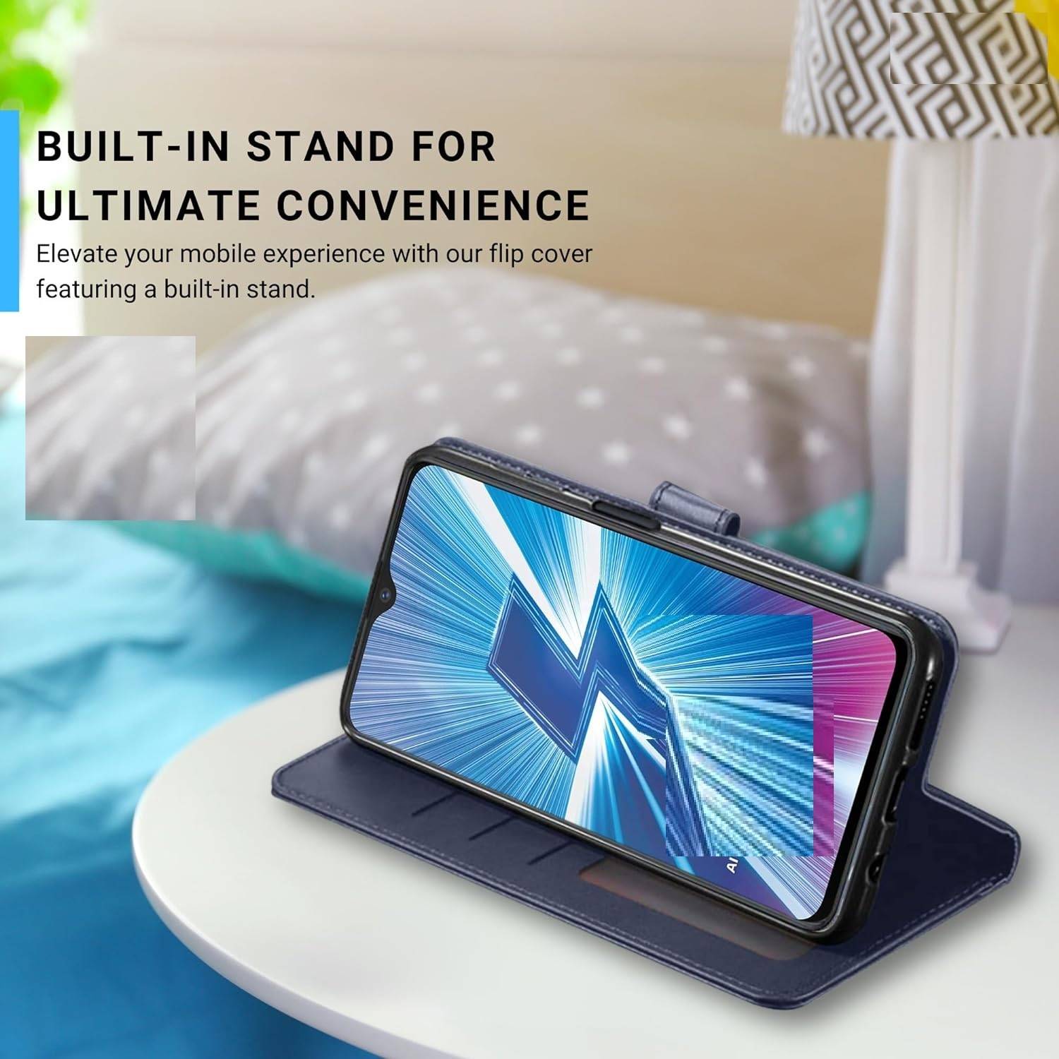 YUECXIN Portemonnee Hoesje – Voor Xiaomi Poco F7 5G, Flip Folio, PU Leer, 3 Kaartvakken, Standfunctie – Zwart, Schokbestendig