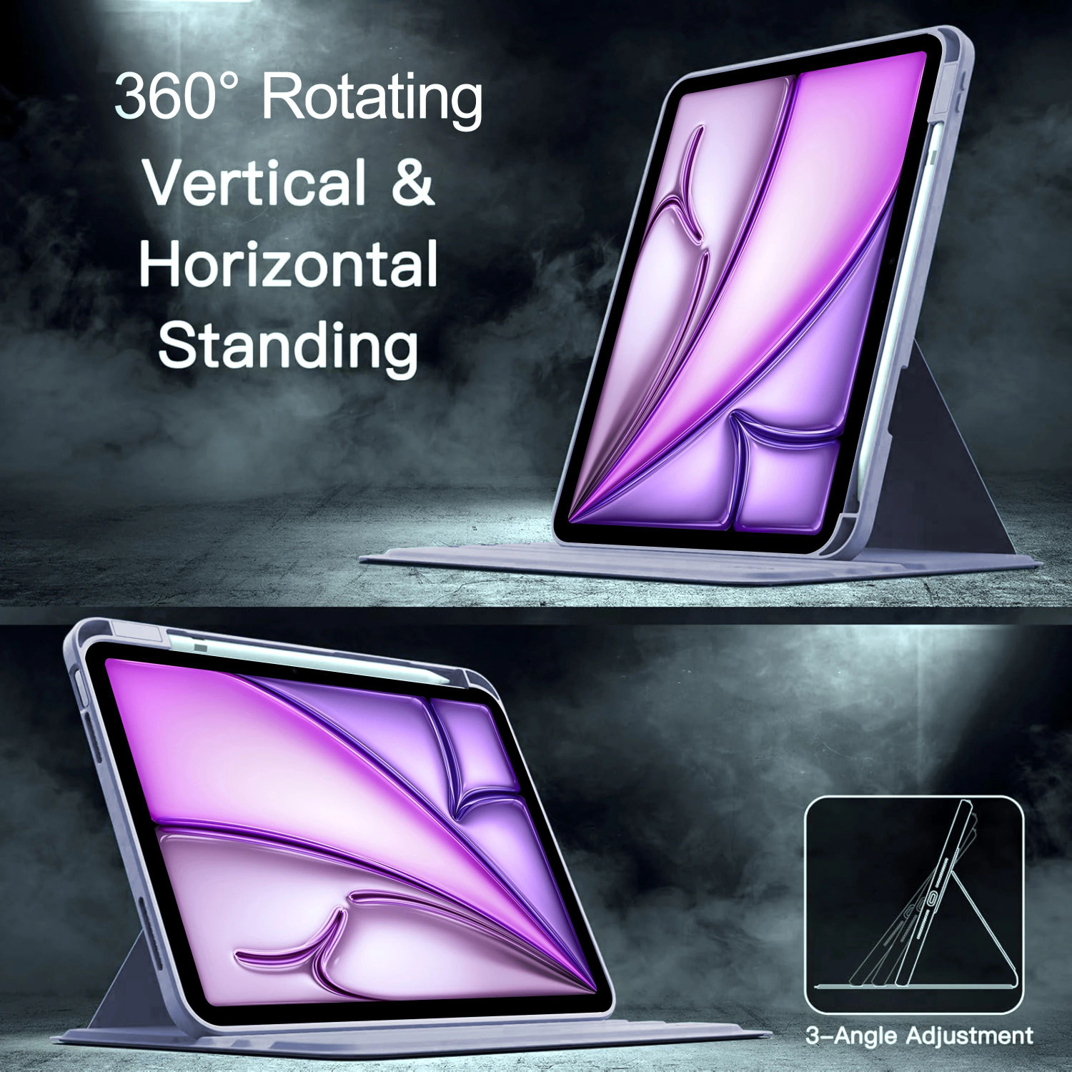 Image of TGK Flip Cover for Apple iPad Air 11 inch M4 /M3 /M2 2026 /2025 /2024, iPad Air 4th Gen 10.9 inch, iPad Air 5th gen
