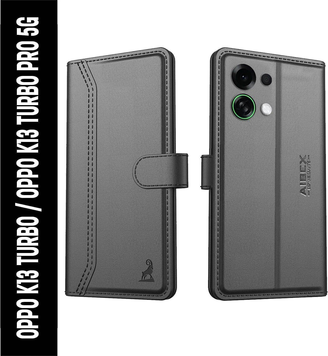 AIBEX Flip Cover for Oppo K13 Turbo 5G / Oppo K13 Turbo Pro 5G|Premium Leather Finish|Magnetic Closure