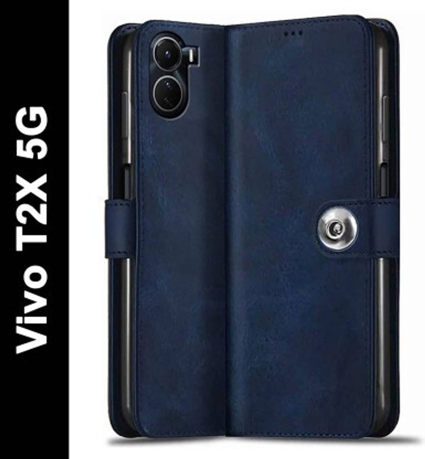 Aarov Flip Cover for Vivo T2X 5G