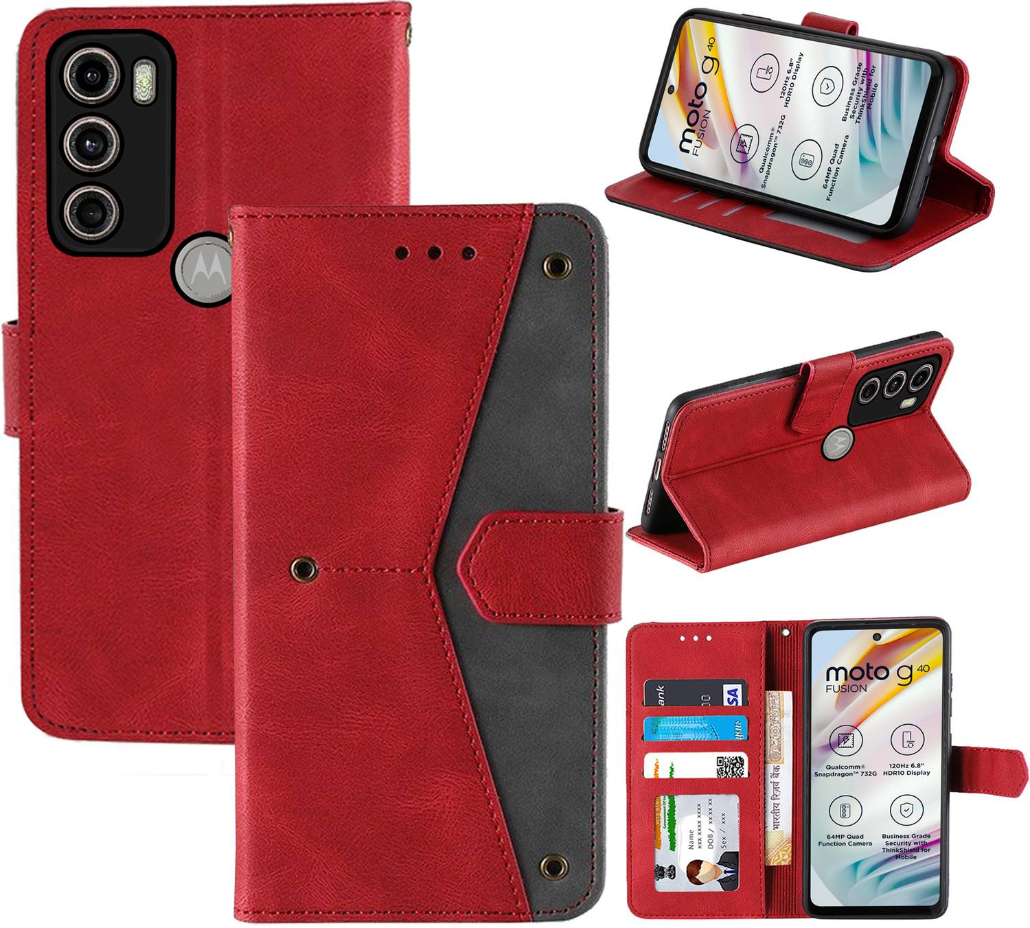 Autofocus Flip Cover for Motorola Moto G40 Fusion