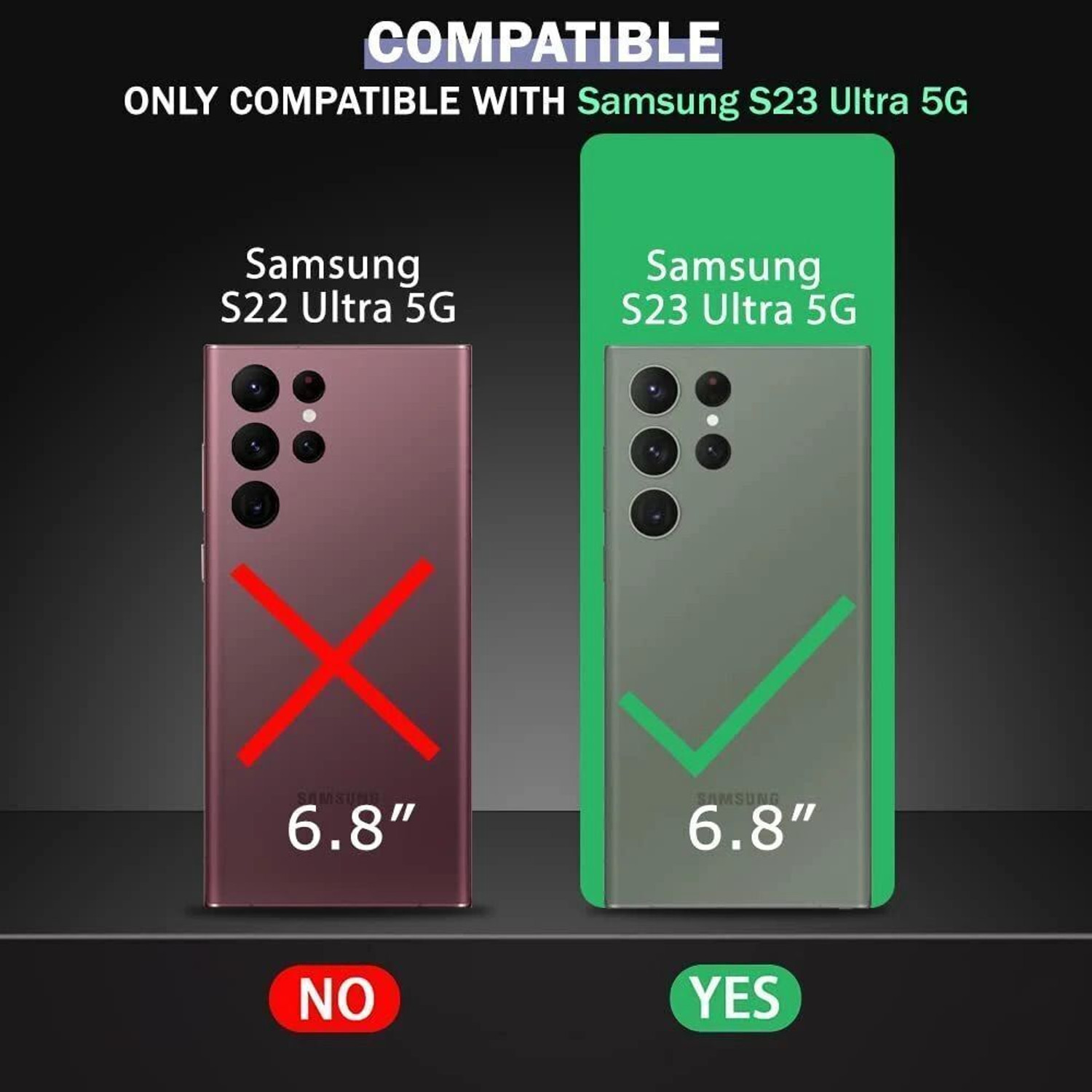 Image of KIVANO LUXE Flip Cover for Samsung Galaxy S23 Ultra 5G|Premium Leather|Magnetic Closure|Stand function