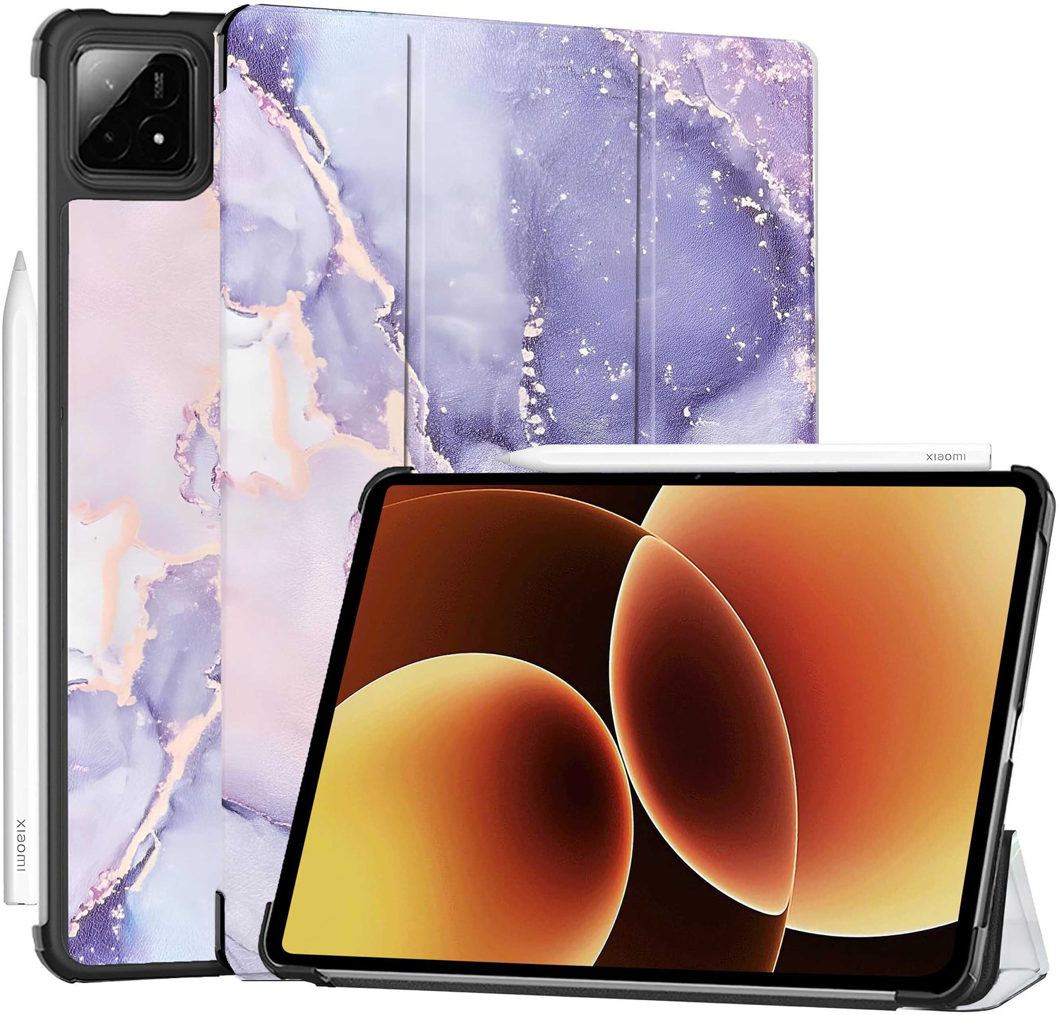 Image of Proelite Flip Cover for Mi Pad 8 /8 Pro / Mi Pad 7 /7 Pro 11.2 inch Case, Trifold Flip Case , Support Auto Sleep Wake