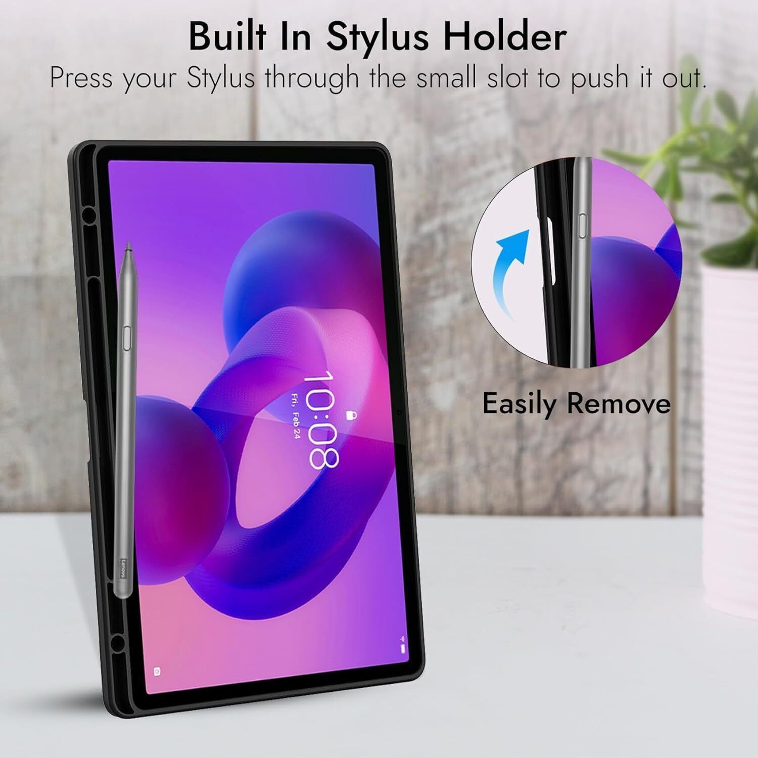Image of Proelite Flip Cover for Lenovo Idea Tab Plus 12.1 inch 2025 case Cover, Soft Flexible Flip Case [Recoil Series]