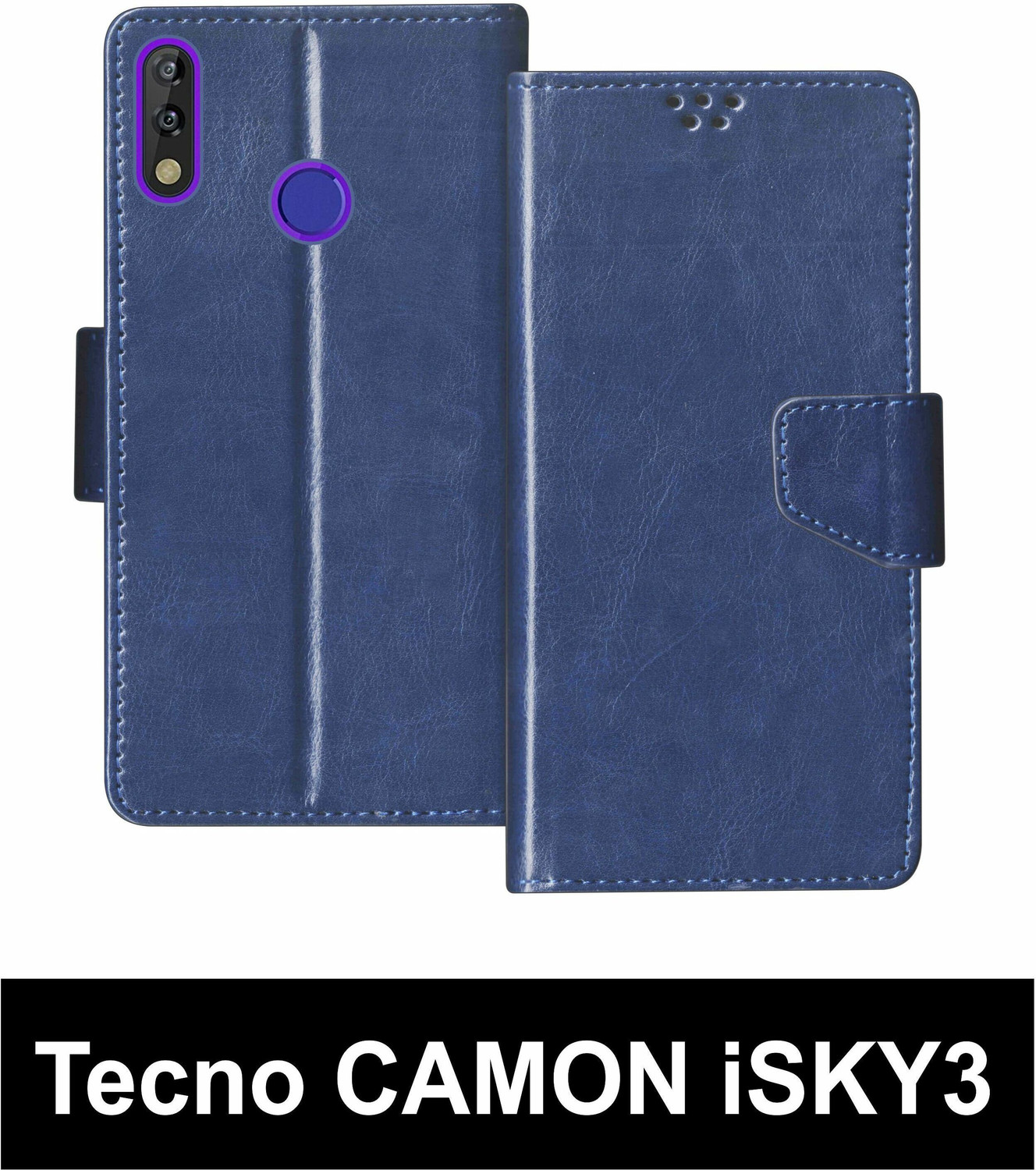 Image of SBMS Flip Cover for Tecno CAMON iSKY3 Back Cover Case with Magnatic Closure