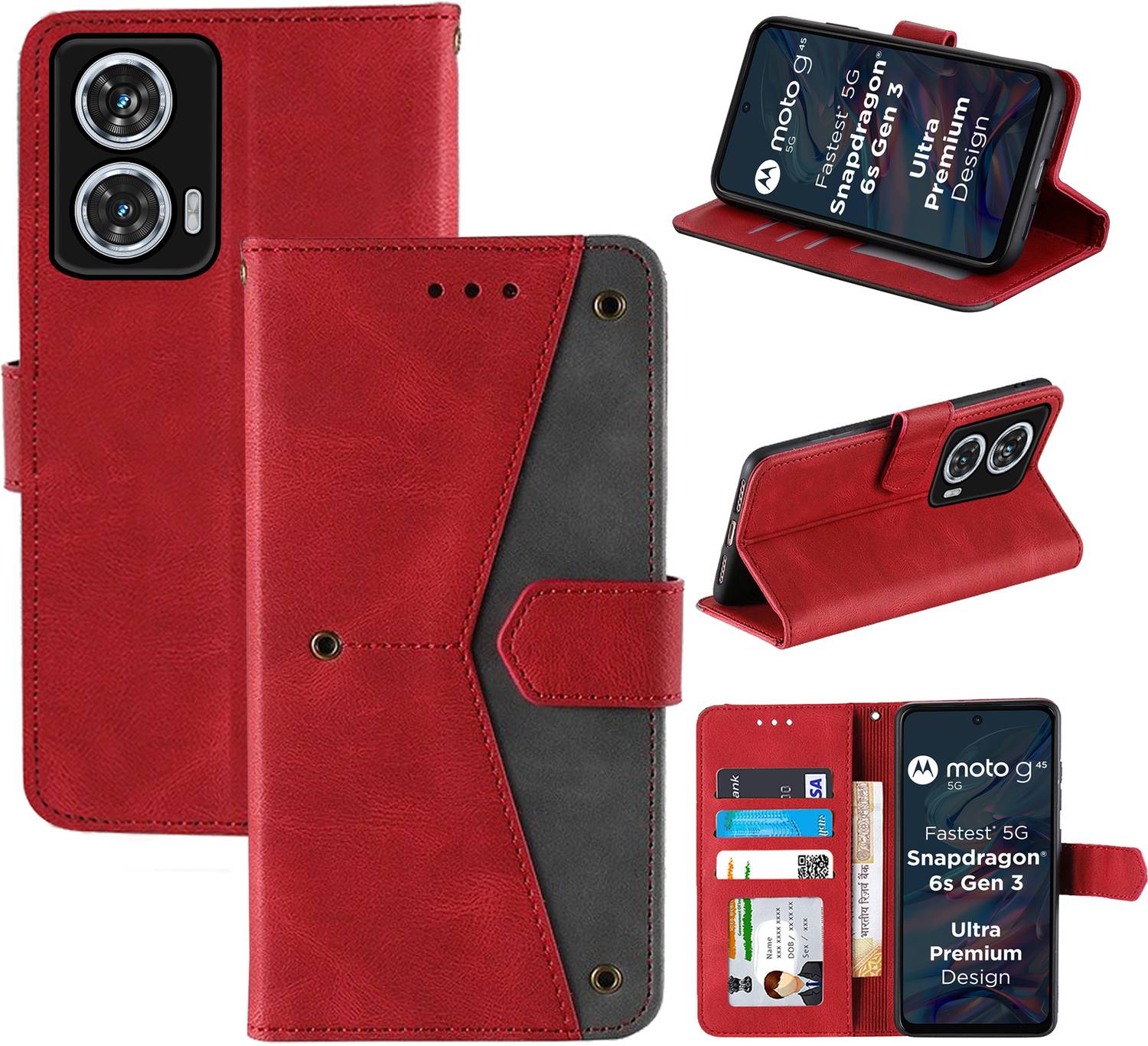 Autofocus Flip Cover for Motorola G45 5G