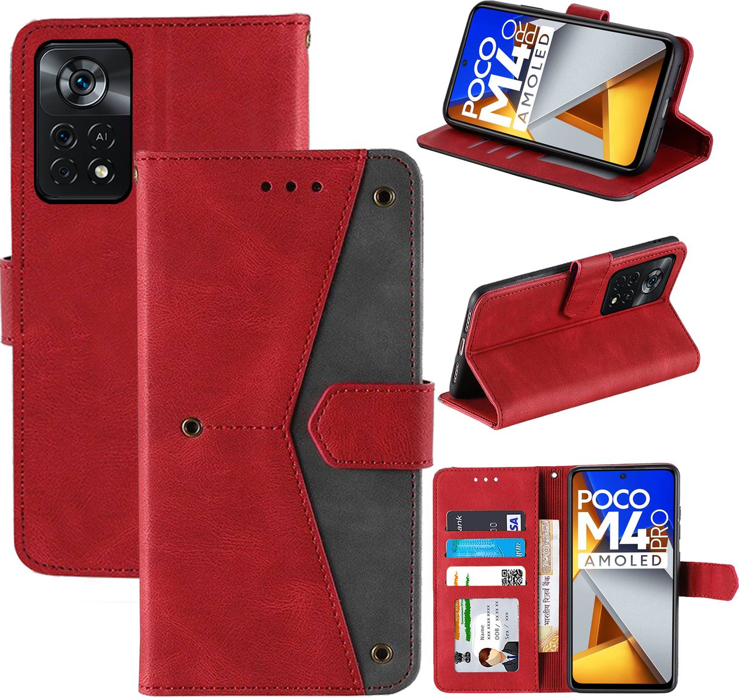 Autofocus Flip Cover for Poco M4 Pro