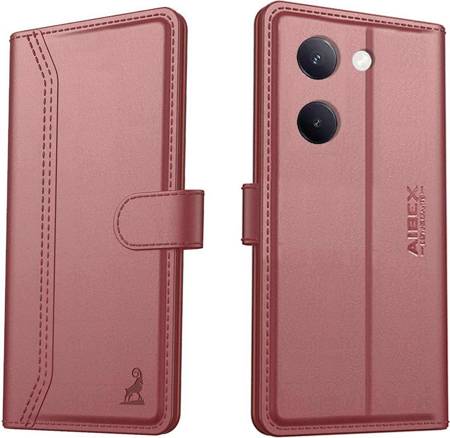 AIBEX Flip Cover for Vivo Y300 Plus 5G / Vivo Y200 Pro 5G|Premium Leather Finish|Magnetic Closure|Kickstand