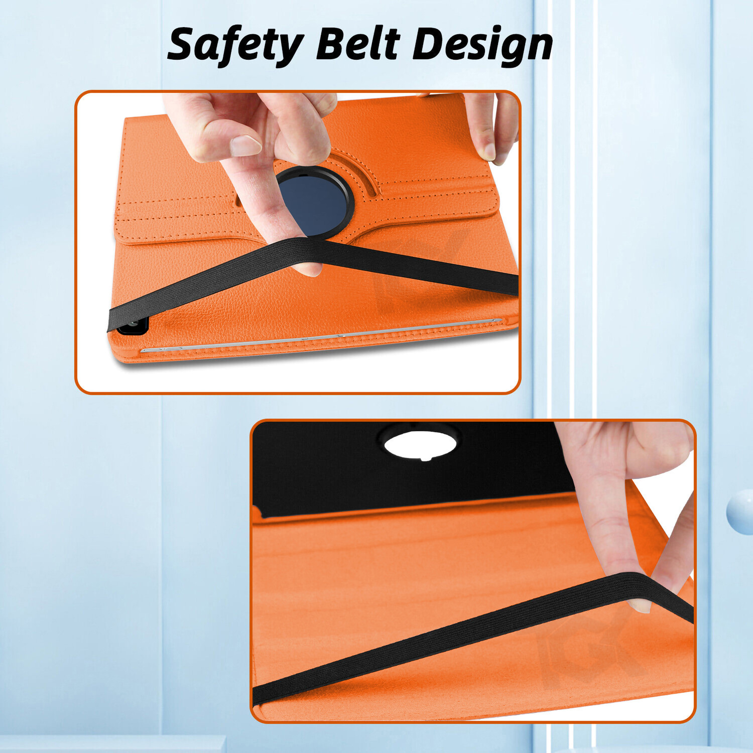 Image of TGK Flip Cover for Honor PAD X8 10.1 inch (Orange, Dual Protection, Pack of: 1)