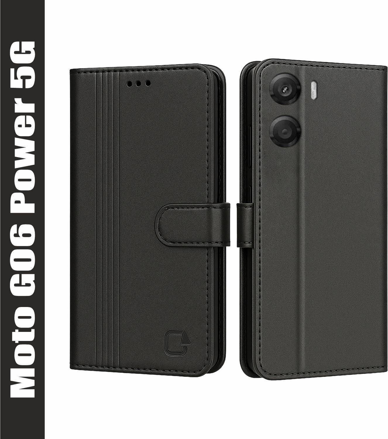 AIBEX Flip Cover for Motorola G06 Power 5G|Inbuilt Wallet & Card Slots|Premium Leather Magnetic Case