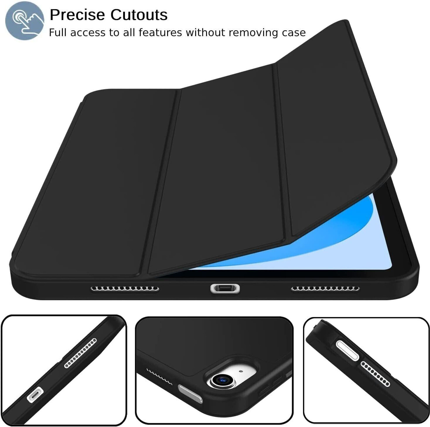 Image of Proelite Flip Cover for iPad (A16) 11th /10th Gen (2025 /2022) [Auto Sleep /Wake Cover] [Soft Flexible Case]