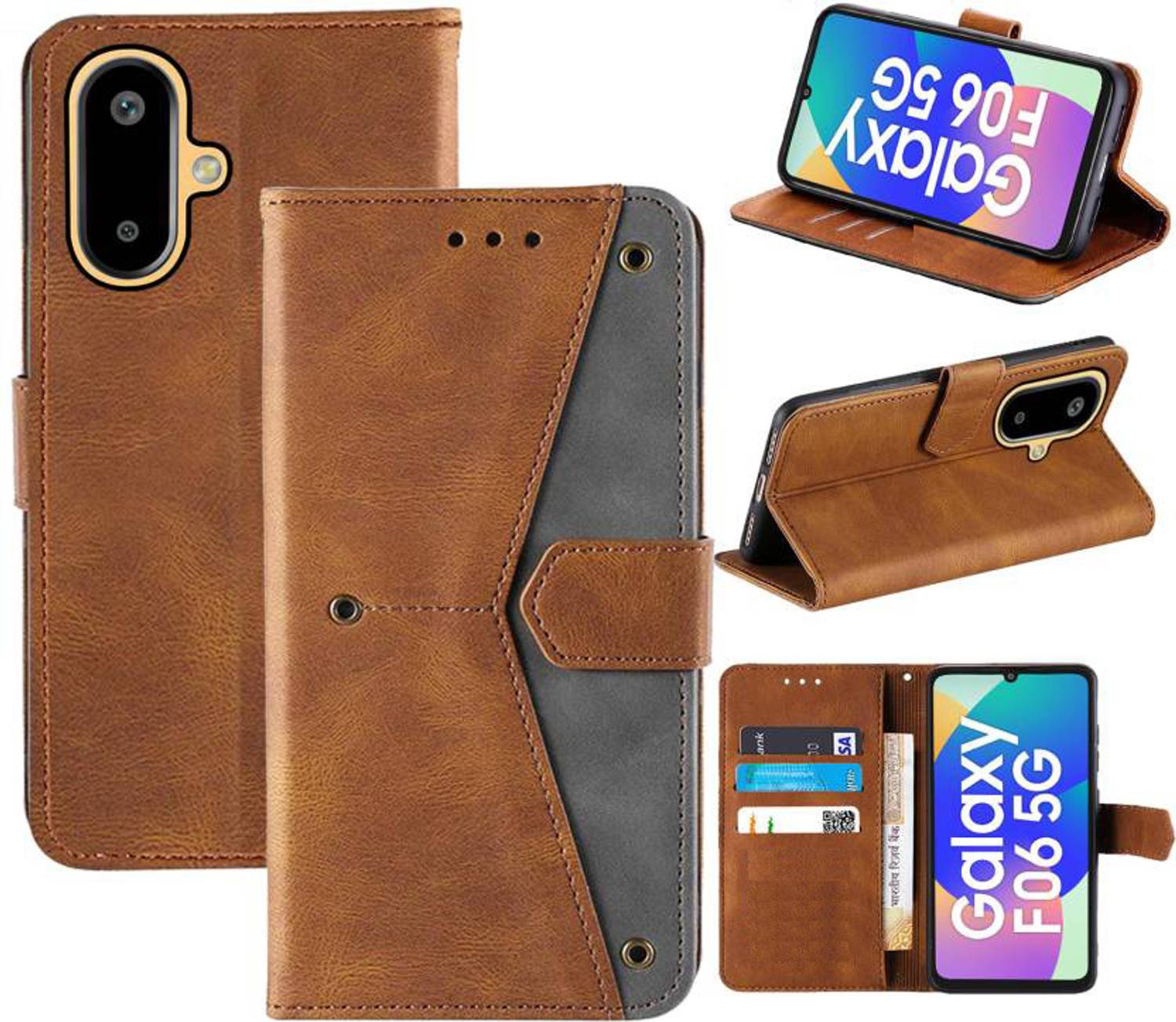 Aaghosh Flip Cover for Samsung Galaxy F06 5G, Samsung Galaxy M06 5G