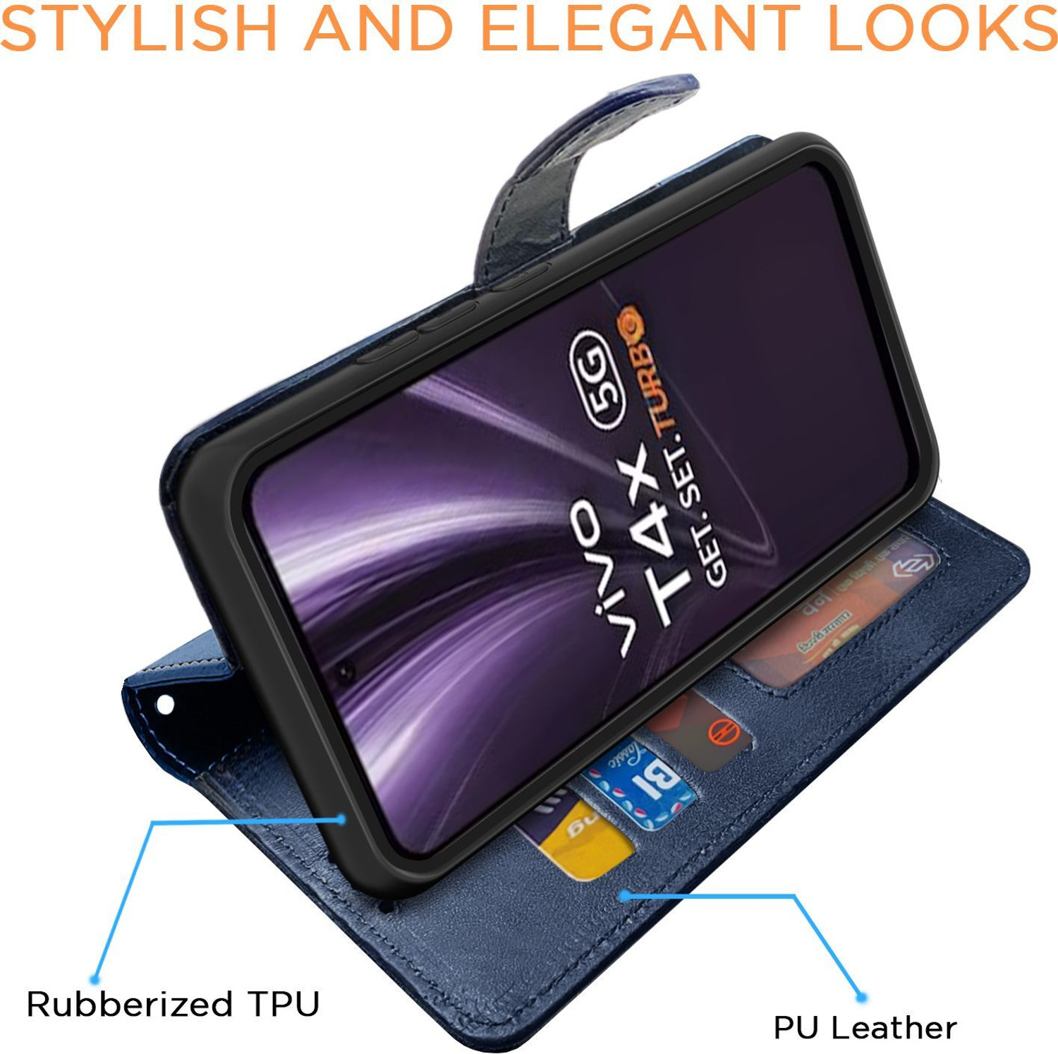 Image of Pikkme Flip Cover for Vivo T4x 5G / Vivo Y31 Pro 5G
