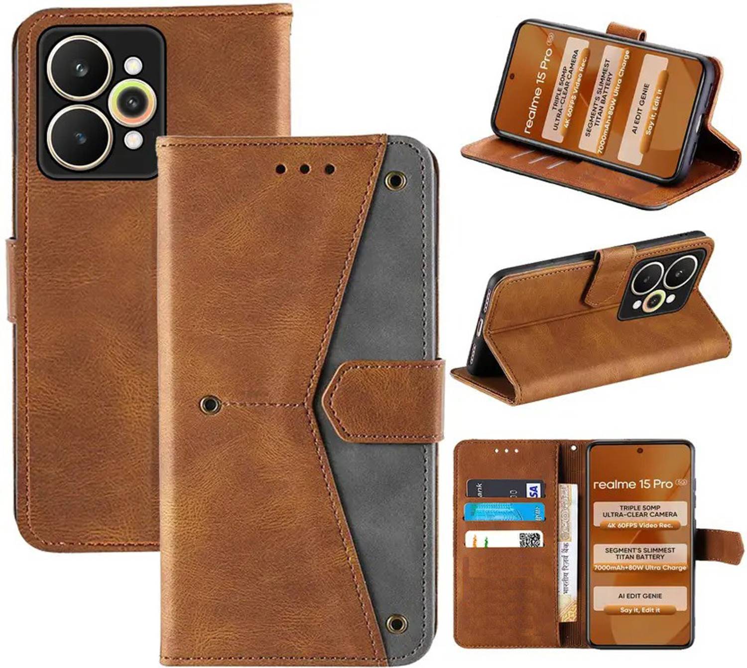 Aaghosh Flip Cover for Realme 15 Pro 5G