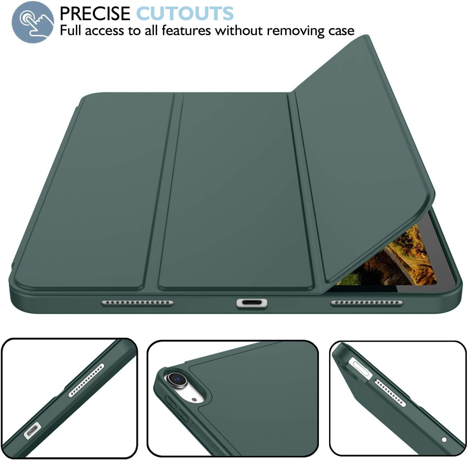 Image of AGEIS Flip Cover for iPad Air 11-Inch M2 (2024), iPad Air 5 /4 (2022 /2020 5th /4th Generation 10.9-Inch)