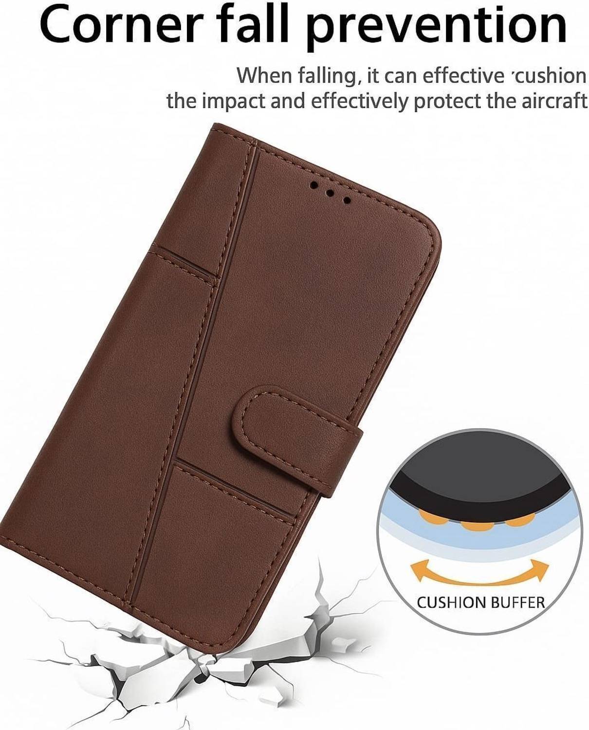 SST Flip Cover for Redmi 13C 5G Brown - Image 3