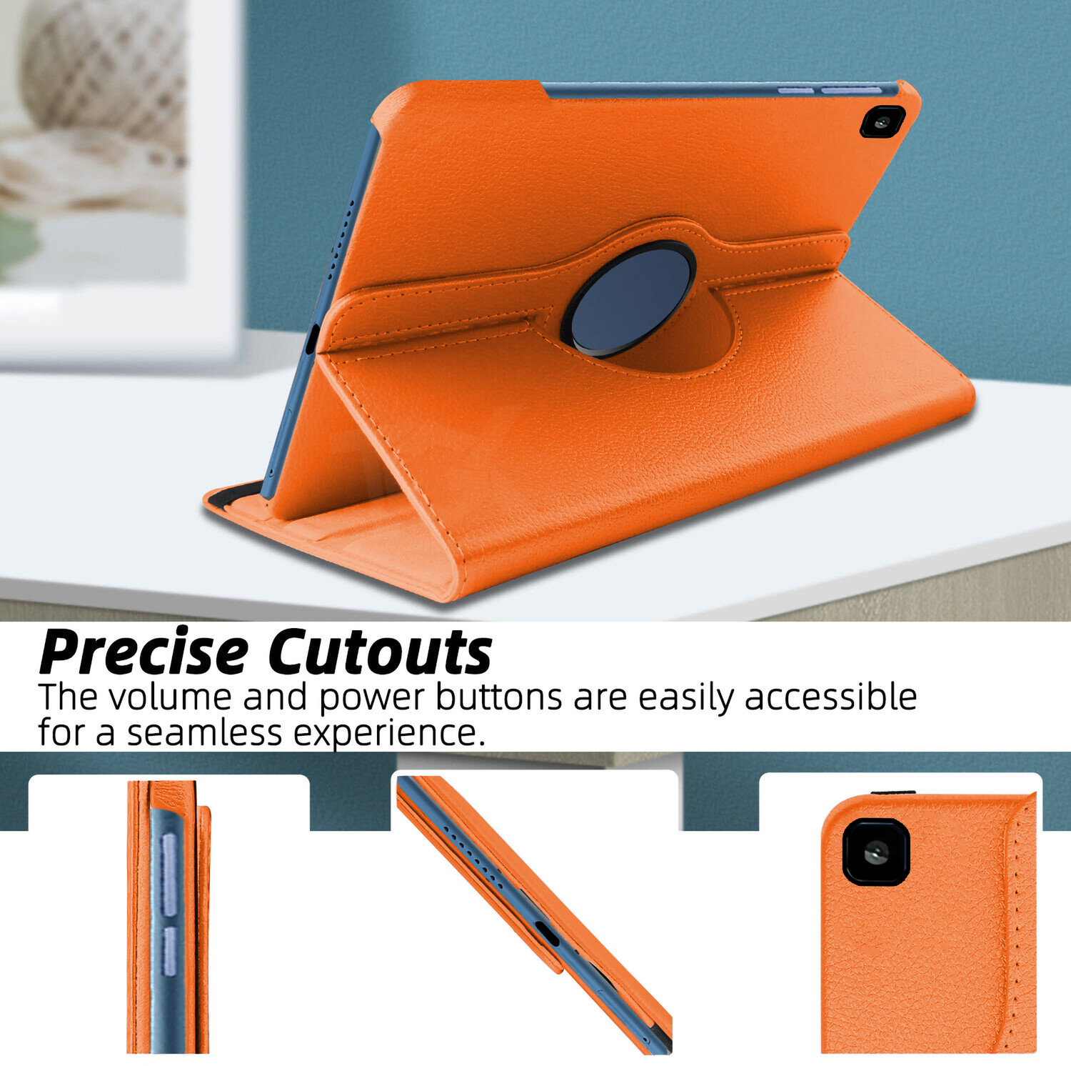 Image of TGK Flip Cover for Honor PAD X8 10.1 inch (Orange, Dual Protection, Pack of: 1)