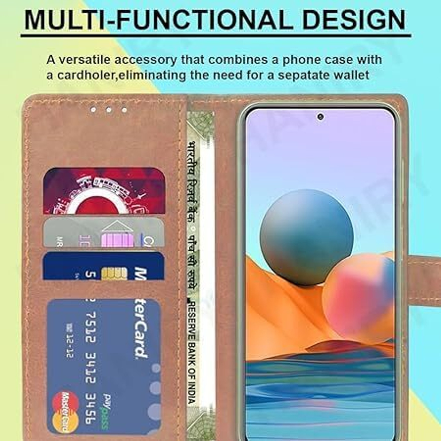 Image of Urban Tech Flip Cover for Lava Blaze Pro 5G |Premium Wallet Style Flip Cover Case For Ladies