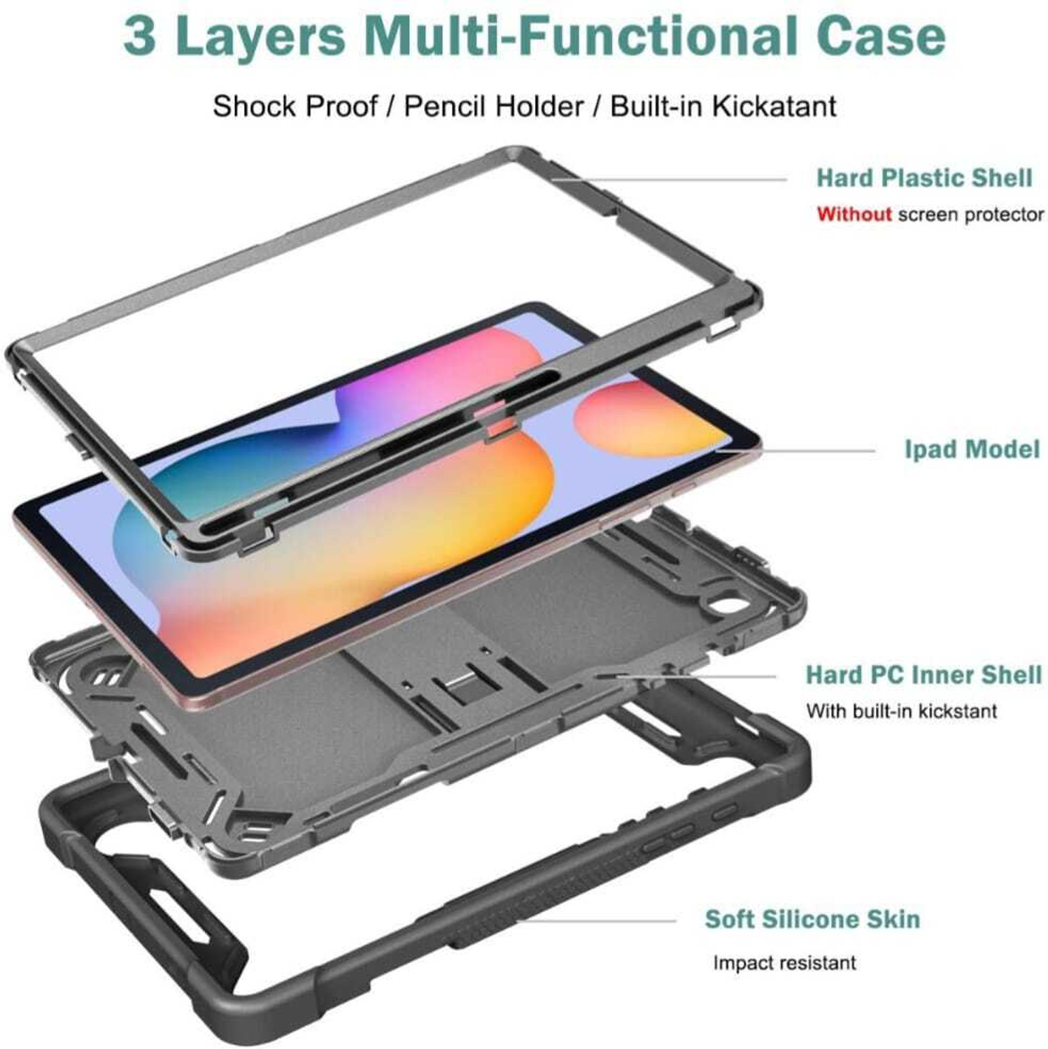 Image of WHITBULL Back Cover for Samsung Galaxy Tab A 10.1 (2019 Modal) (SM-T510 /T515)