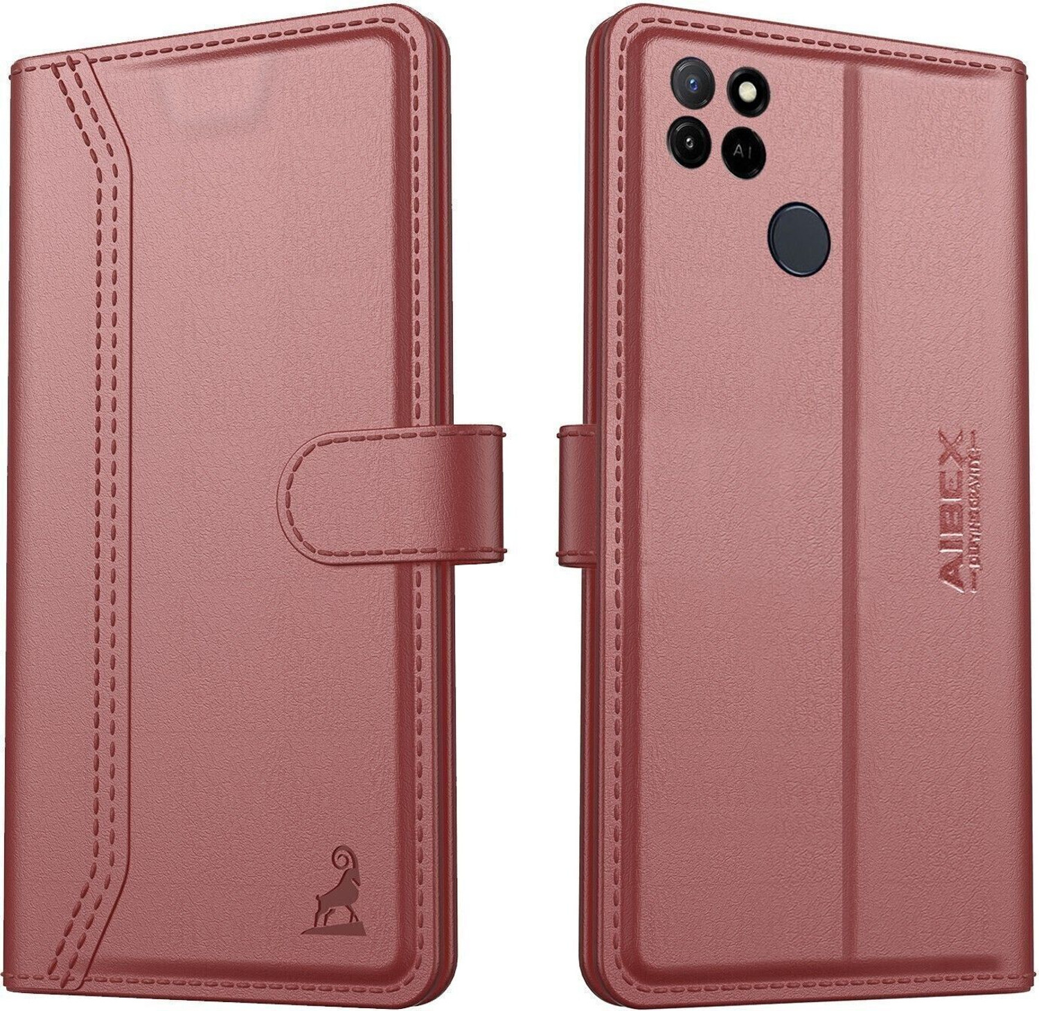AIBEX Flip Cover for Realme C11Y / Realme C21Y / Realme C25Y|Premium Leather Finish|Magnetic Closure|Kickstand