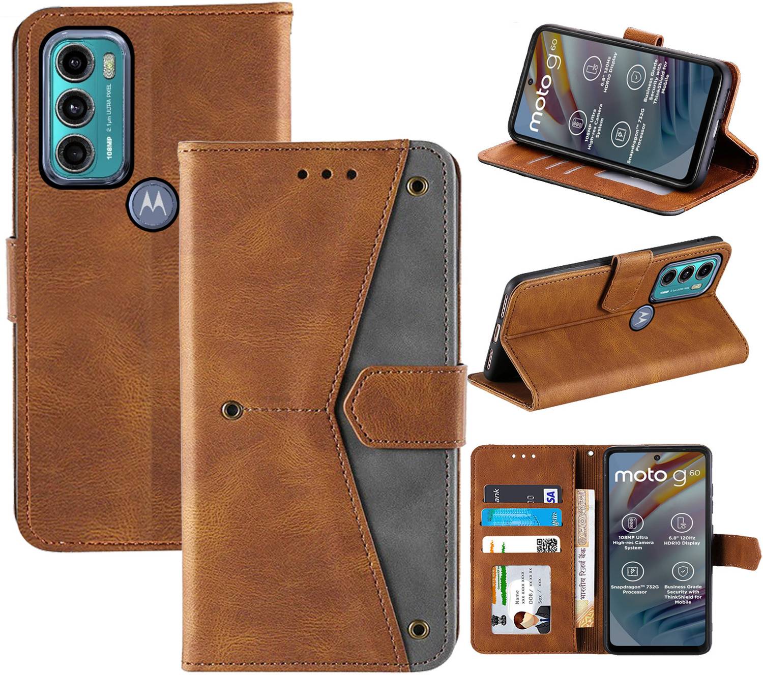Autofocus Flip Cover for Motorola G60
