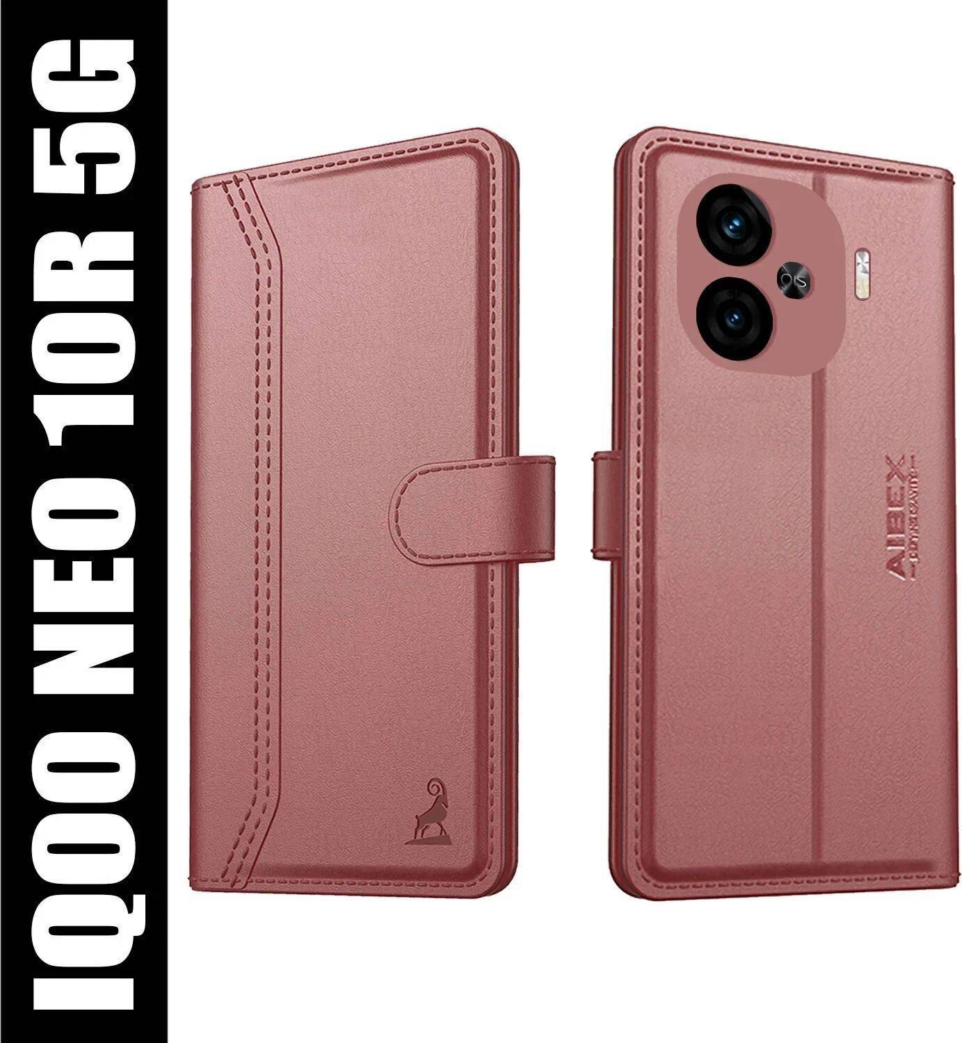 AIBEX Flip Cover for iQOO Neo 10R 5G|Premium Leather Finish