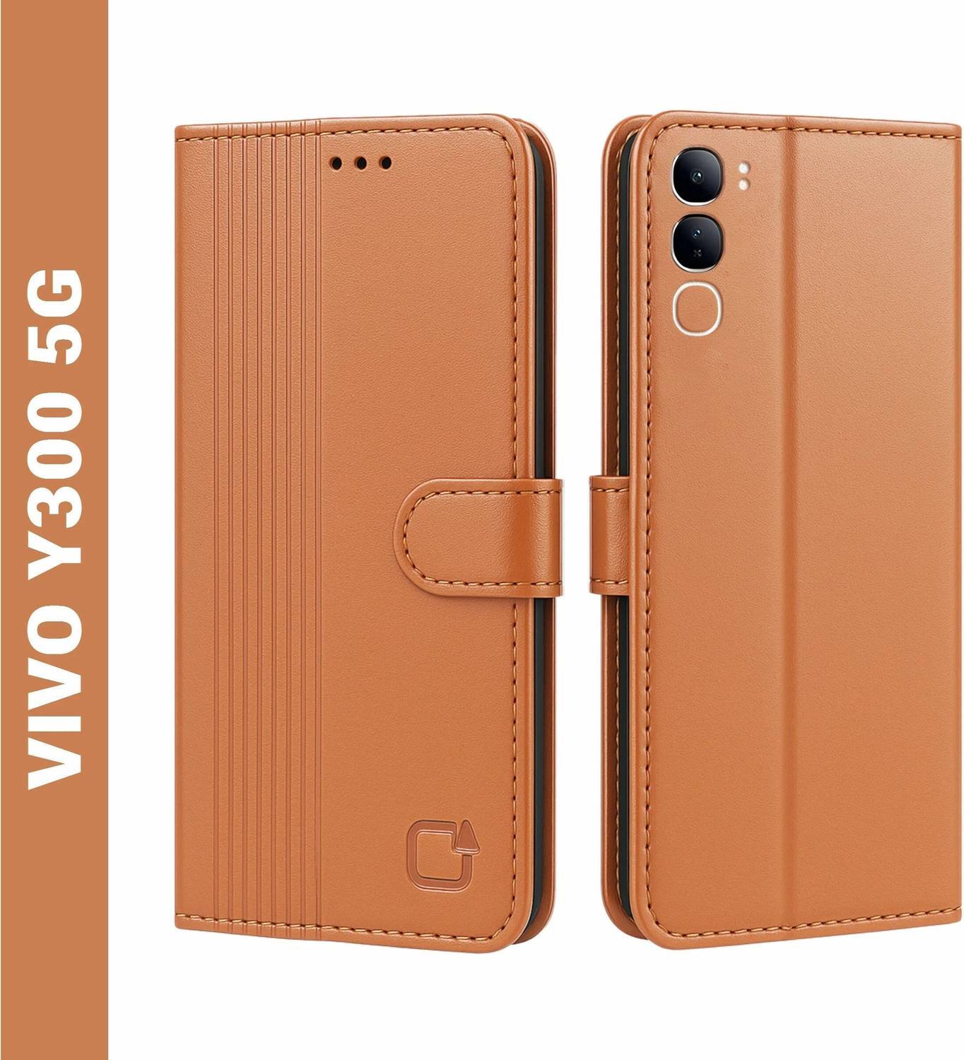 AIBEX Flip Cover for Vivo Y300 5G|Inbuilt Wallet & Card Slots|Premium Leather Magnetic Case