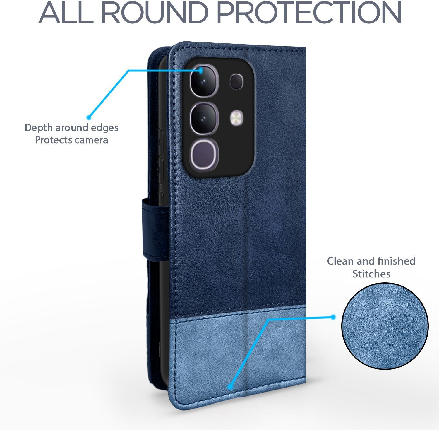 Image of Pikkme Flip Cover for Vivo T4x 5G / Vivo Y31 Pro 5G