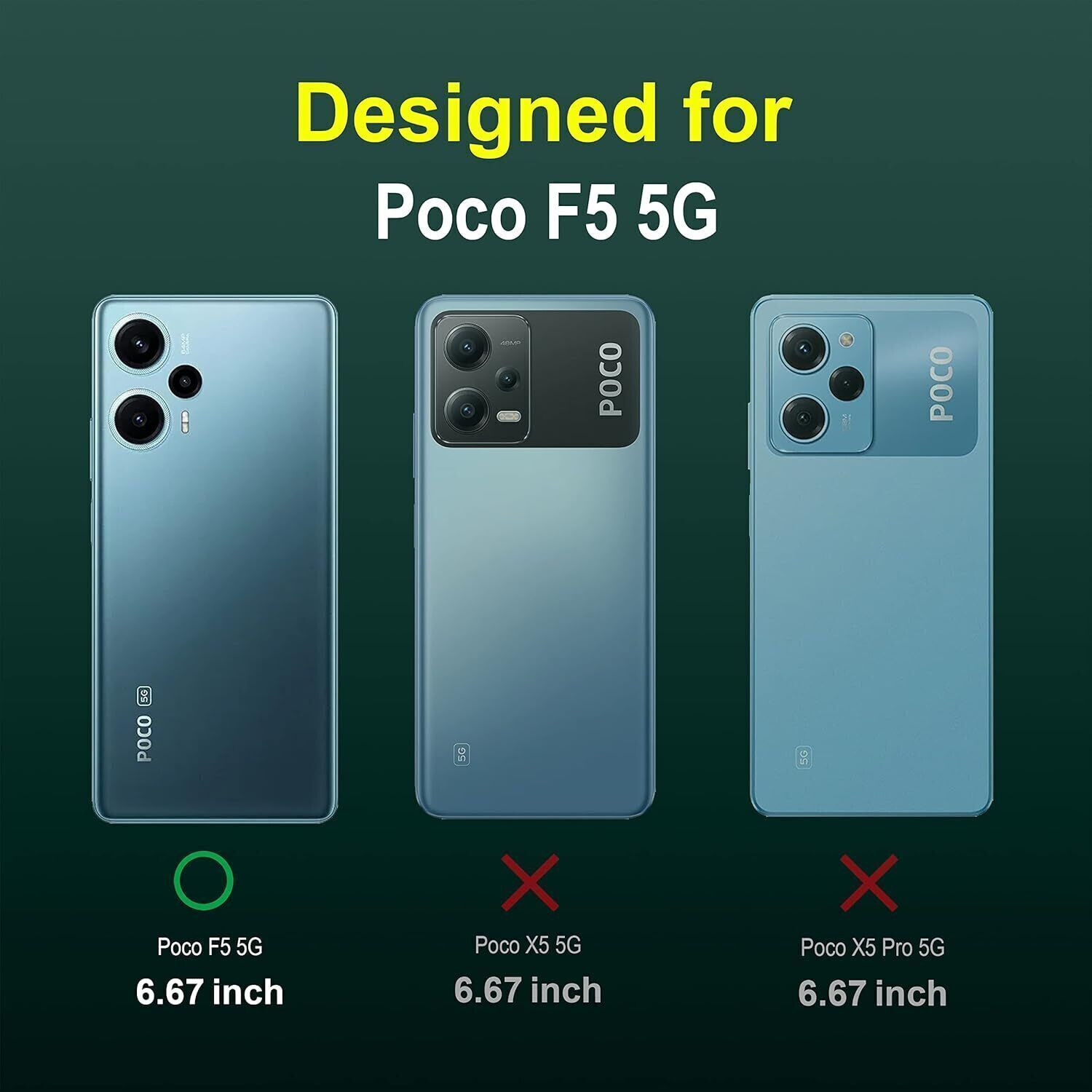 Image of AIBEX Flip Cover for Poco F5 5G|Premium Leather Finish|Magnetic Closure|Kickstand Feature