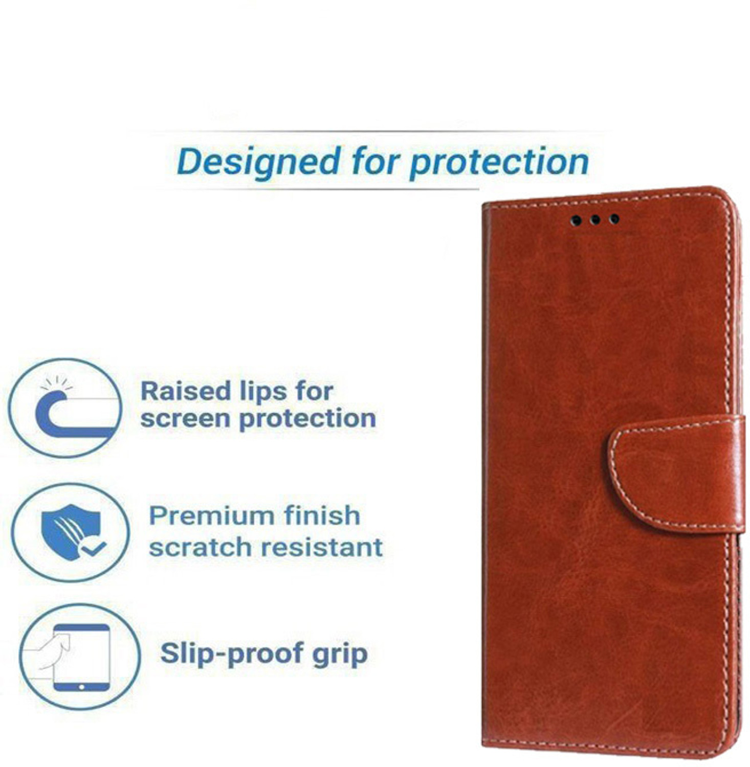 Image of Wristlet Flip Cover for Vivo V60e