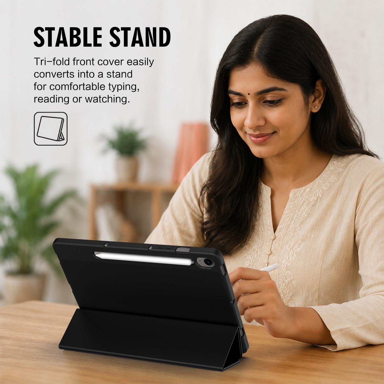 Image of KartV Flip Cover for Samsung Galaxy Tab S9 FE 10.9 Inch