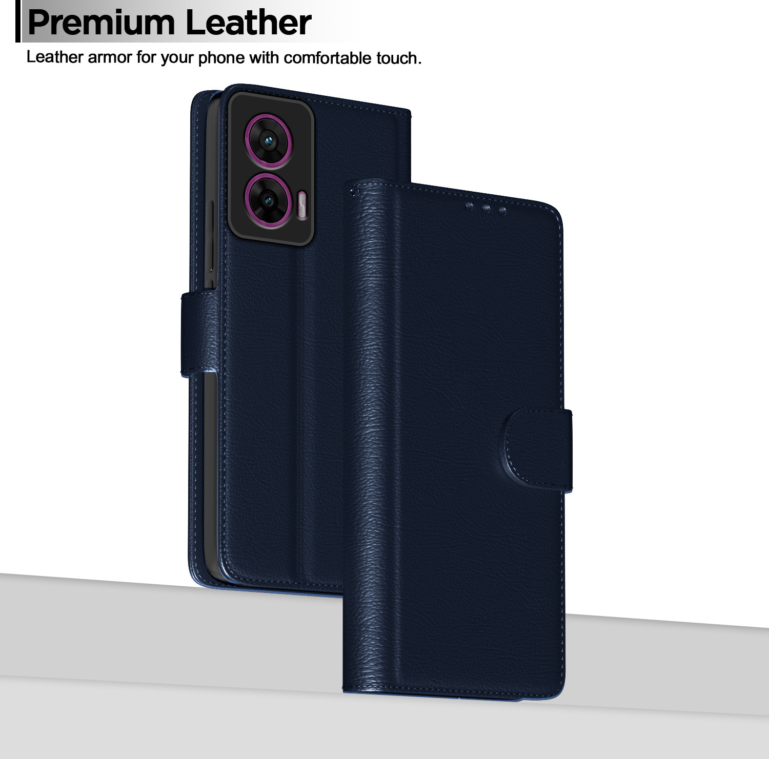 Image of Pikkme Flip Cover for Motorola Moto G 96 5G