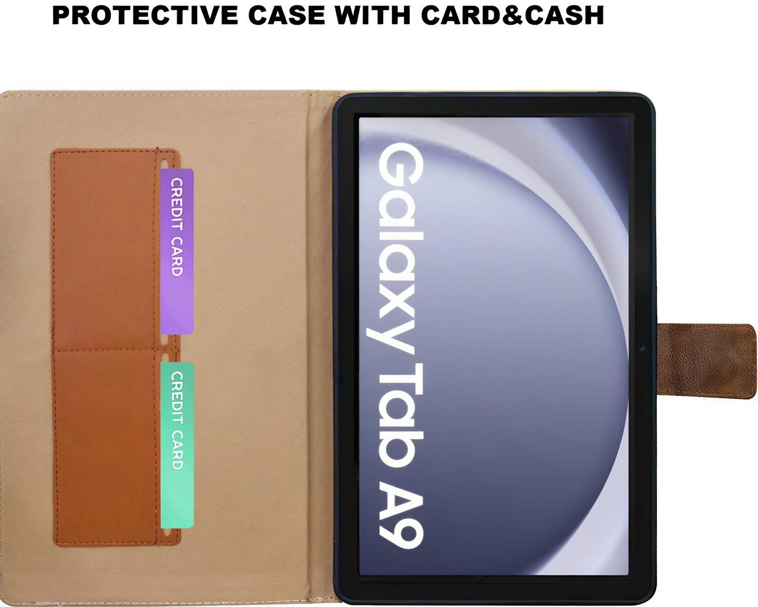 Image of Saze Flip Cover for Samsung Galaxy Tab A9 8.7 inch