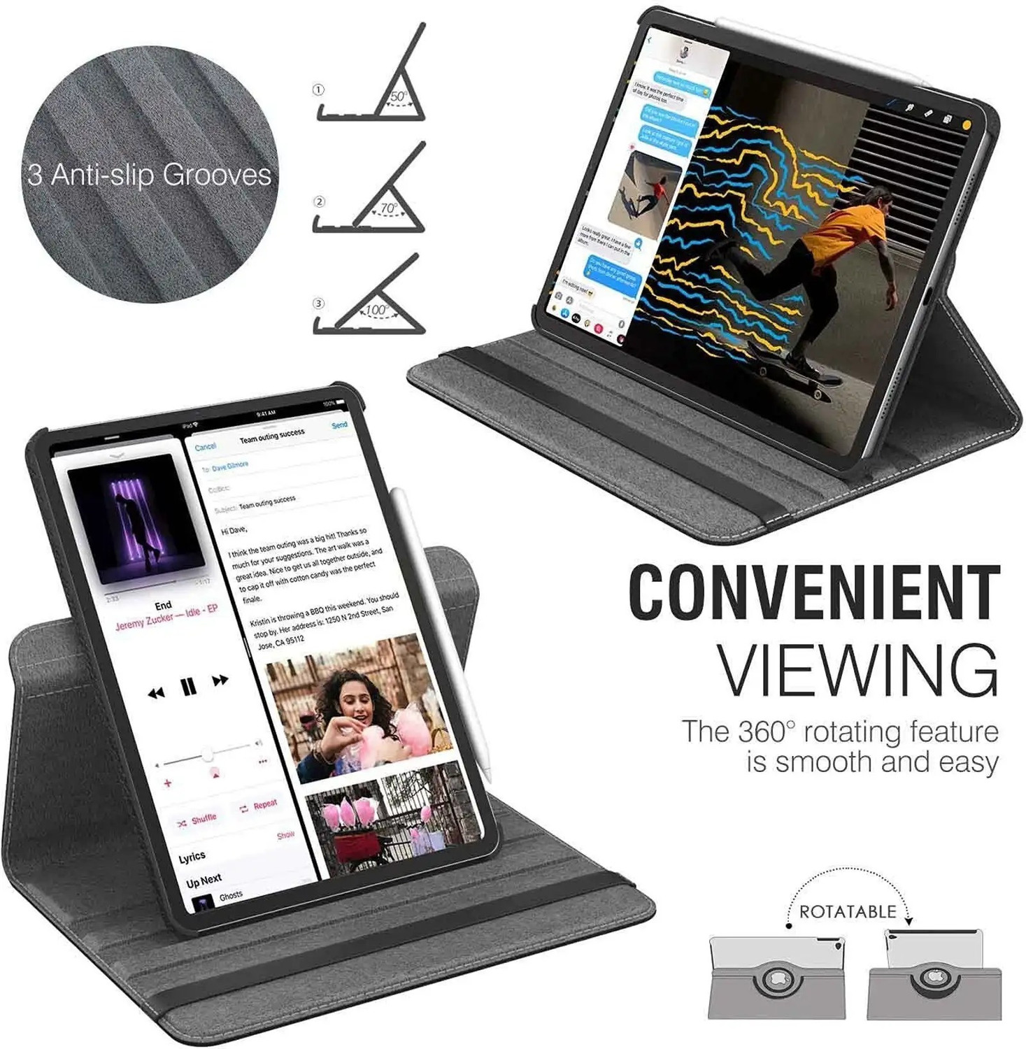 Image of Caseous Flip Cover for Lenovo Tab M8 HD TB-8505X / TB-8505F (1st / 2nd Gen) (2019)