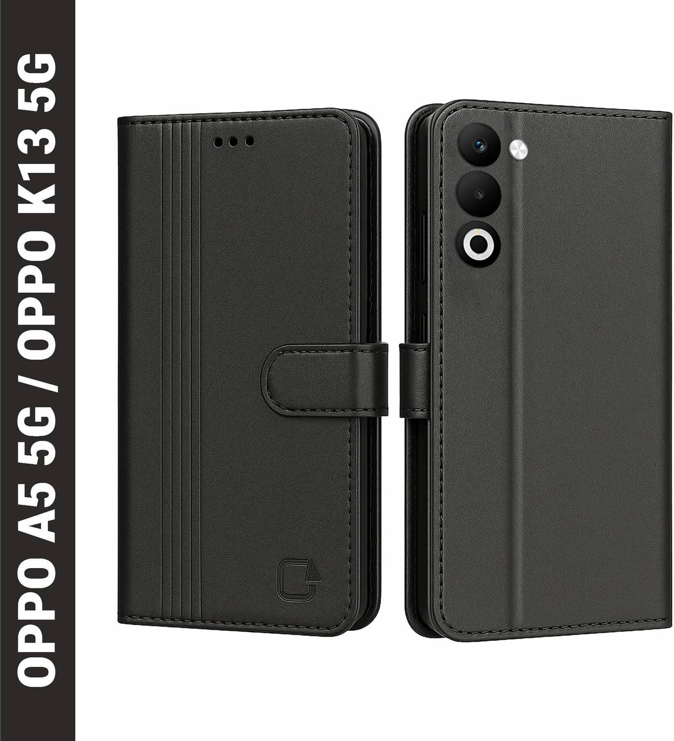AIBEX Flip Cover for Oppo A5 5G / Oppo K13x 5G|Inbuilt Wallet & Card Slots|Premium Leather Magnetic Case