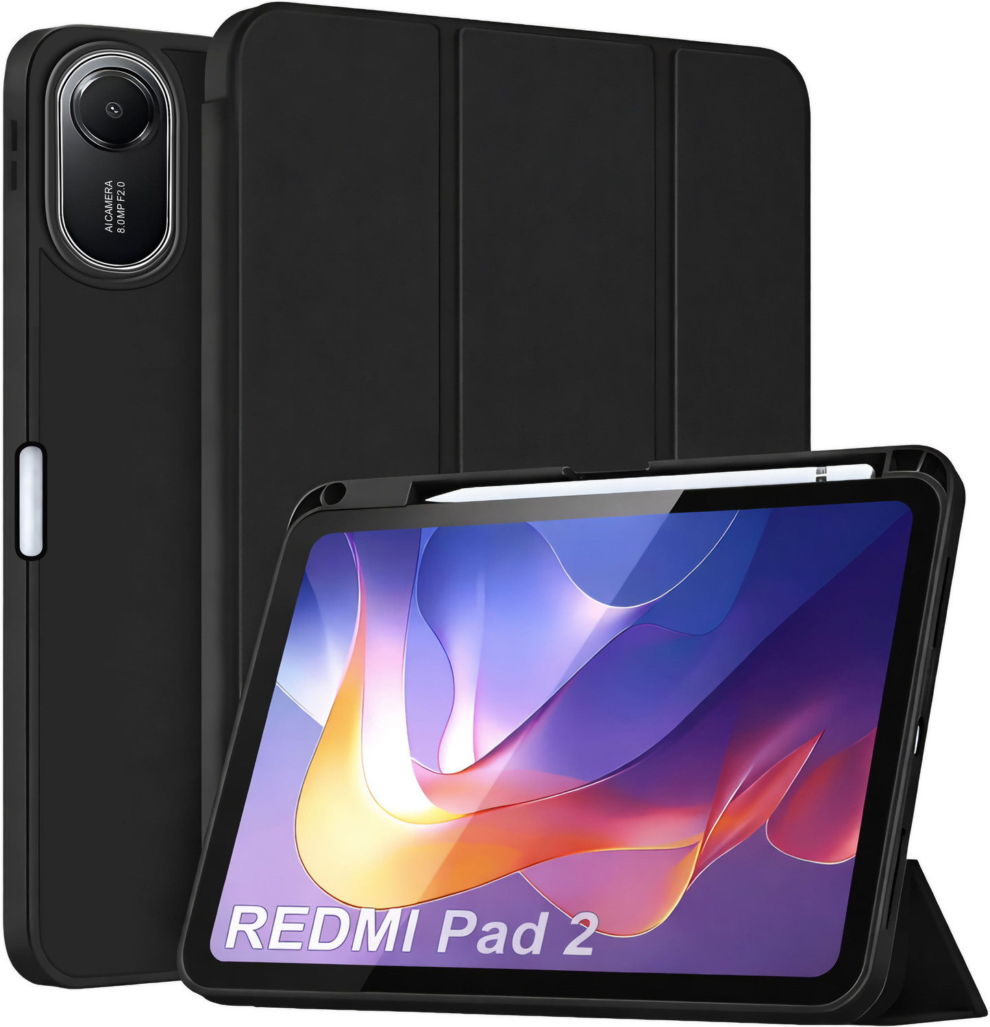 Image of Proelite Flip Cover for Redmi Pad 2 11 inch Case, Soft Flexible Flip Case Cover with Pen Holder, [Recoil Series]