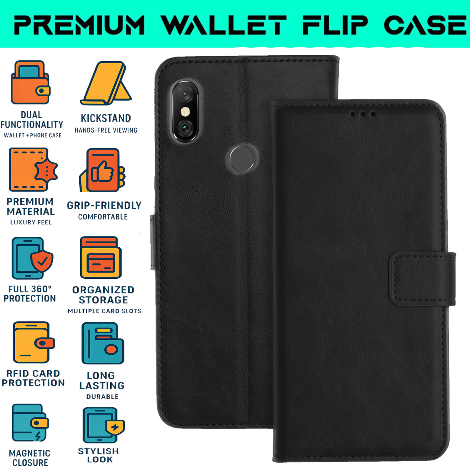 Image of CYOR Flip Cover for Mi Redmi Note 6 Pro