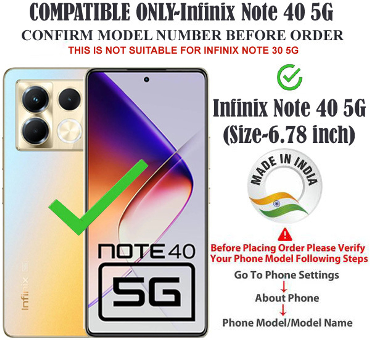 Image of Mashgul Flip Cover for Infinix Note 40 5G