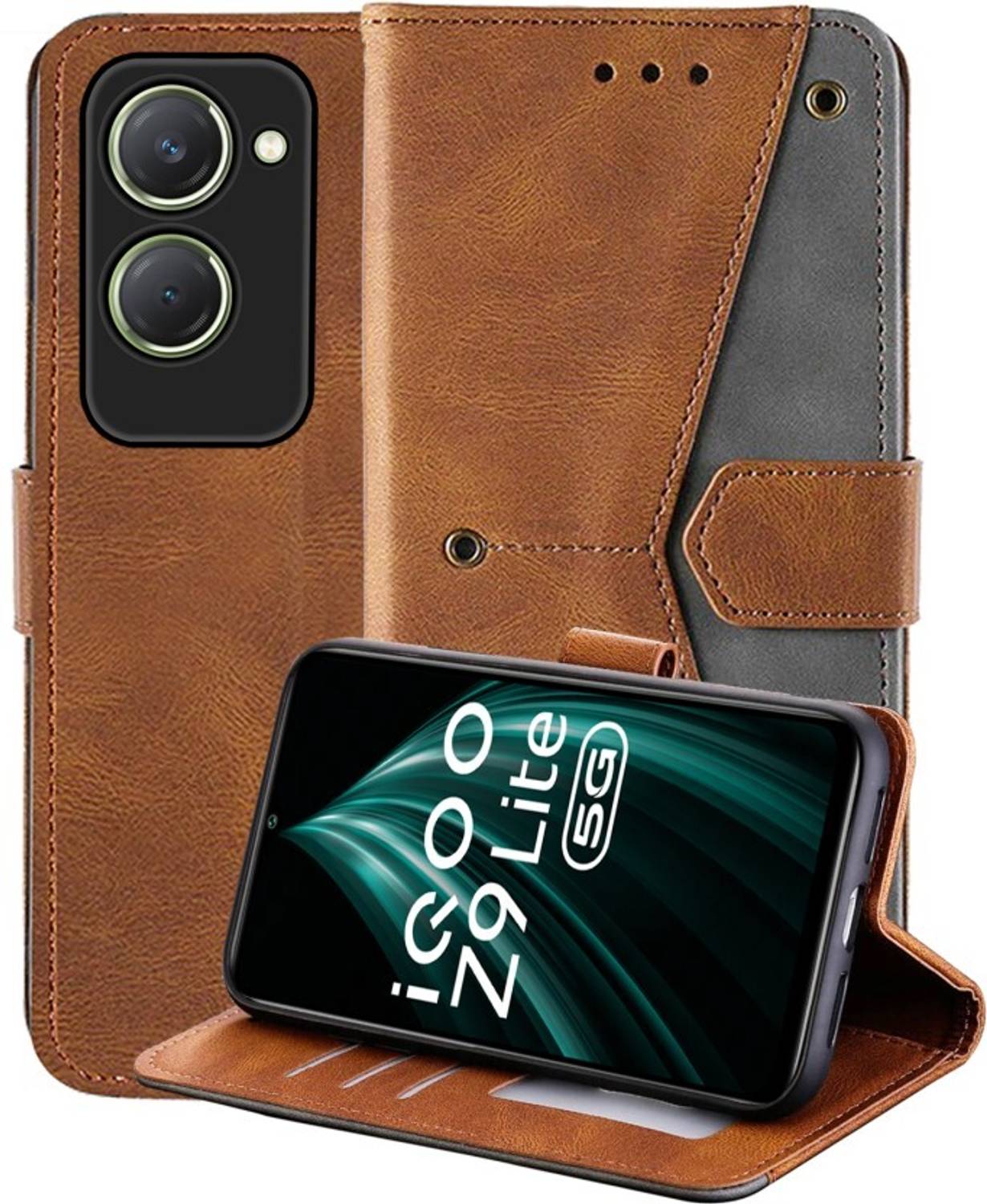Aarov Flip Cover for iQOO Z9 Lite 5G, Vivo Y28E, Vivo Y28s, Vivo Y18E, Vivo Y18, Vivo Y18i, Vivo Y03, Vivo T3 Lite 5G