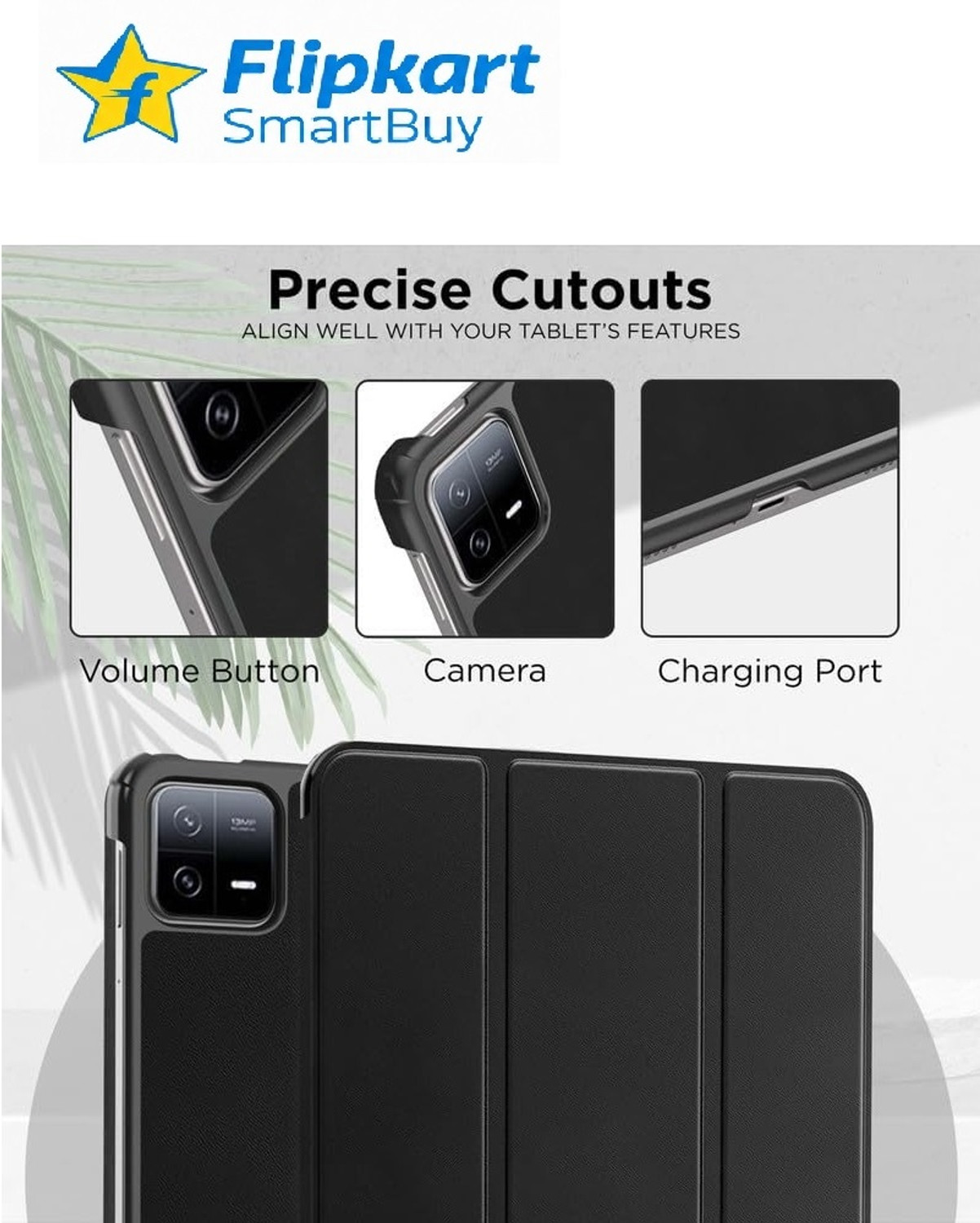 Image of Flipkart SmartBuy Flip Cover for Xiaomi Pad 6 11.0 inch Trifold Case perfect fit