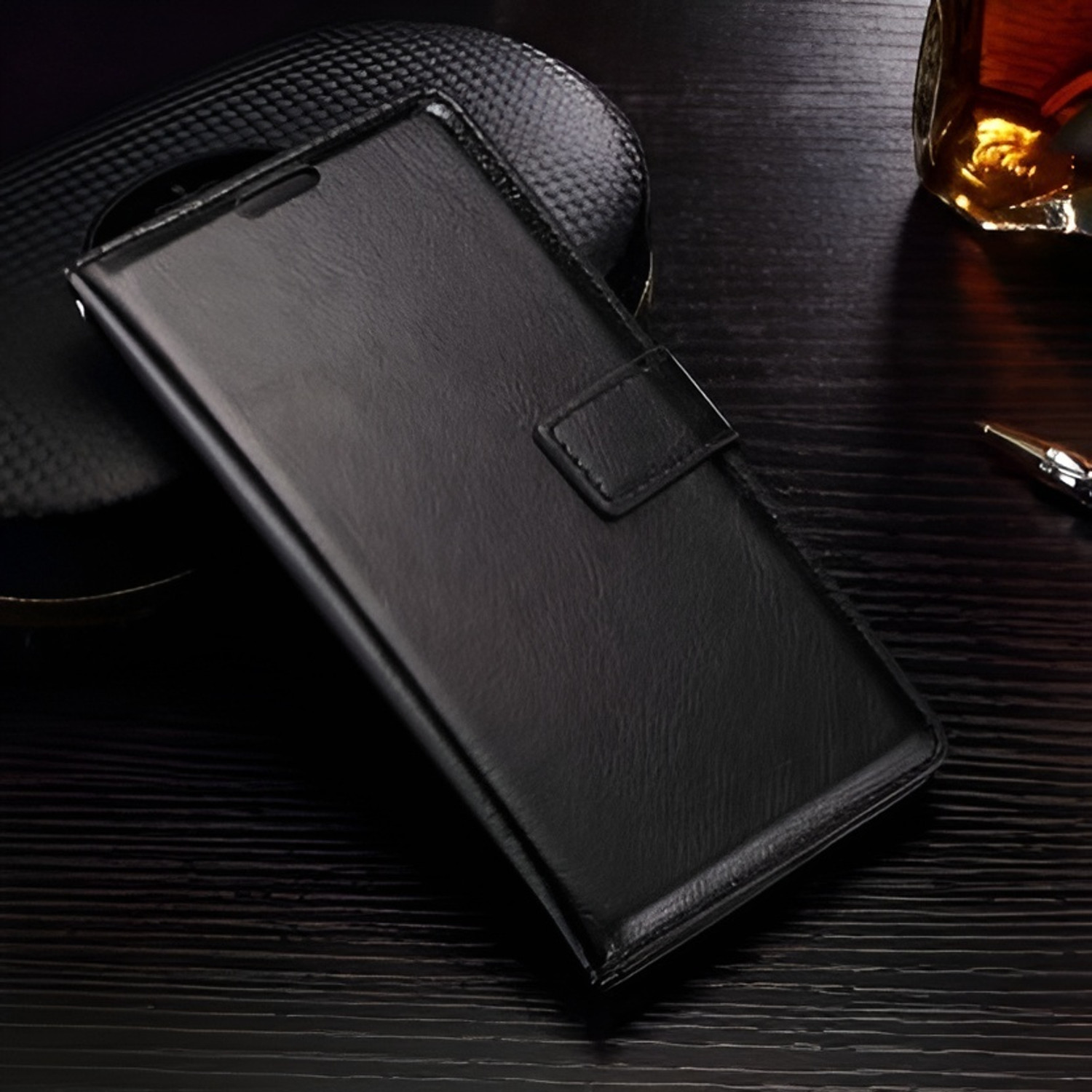 Image of STARFUN Flip Cover for OPPO K14 Plus 5G (Black, Dual Protection, Artificial Leather, Pack of: 1)