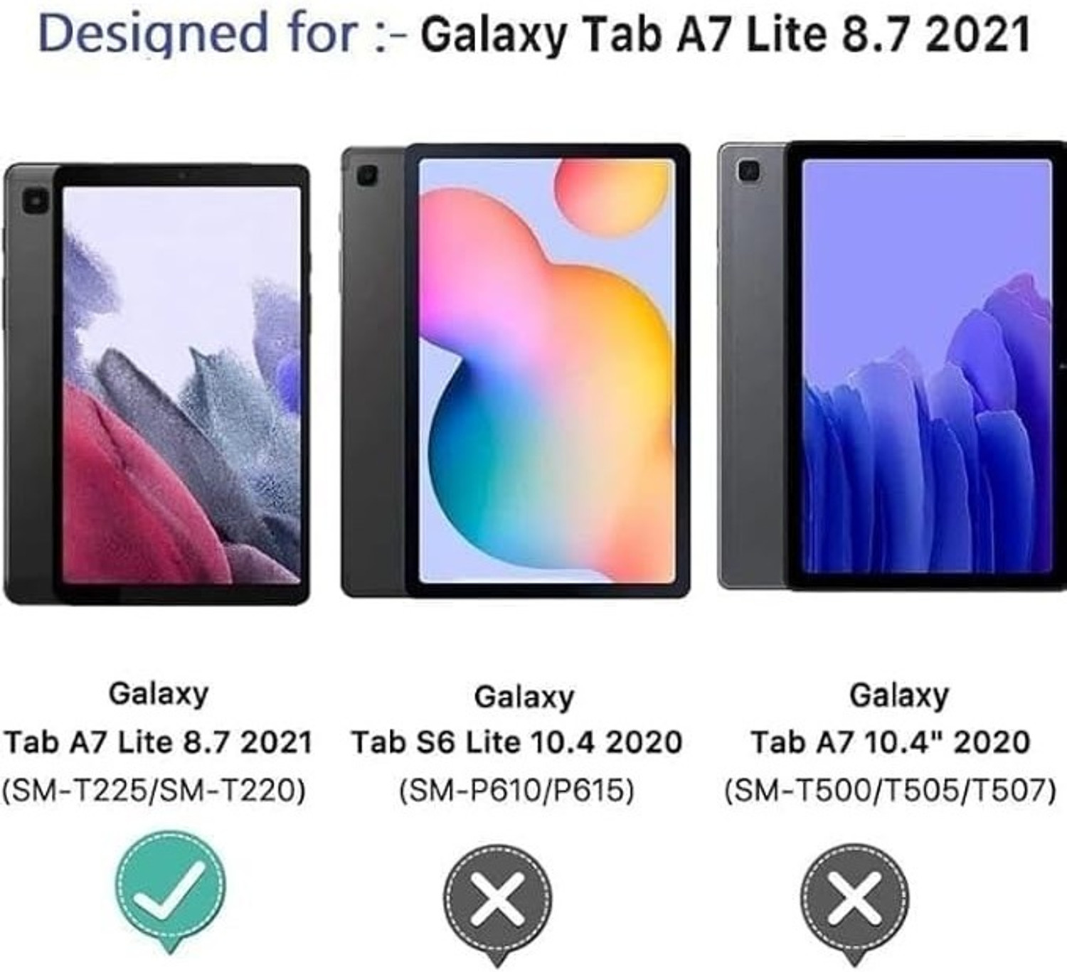 Image of Caseous Flip Cover for SAMSUNG GALAXY TAB A7 LITE