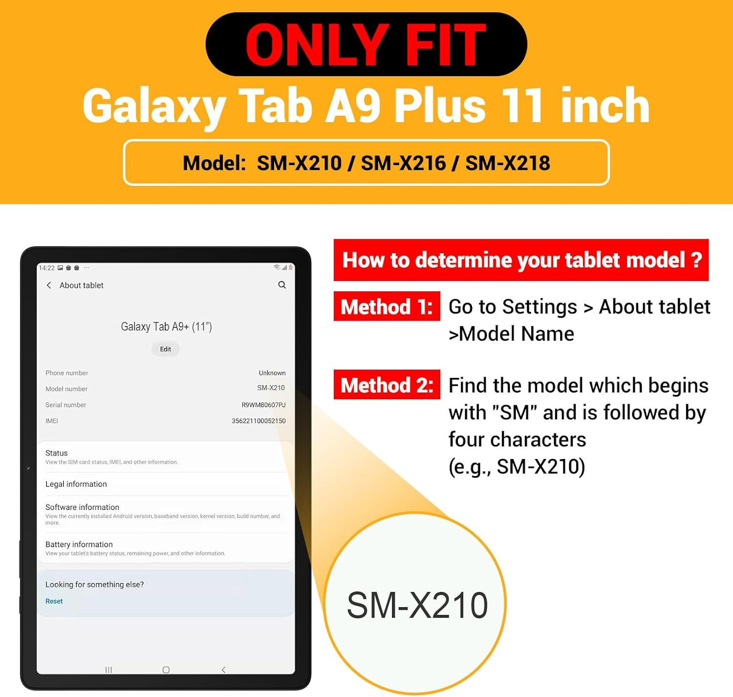 Image of TGK Flip Cover for Samsung Galaxy Tab A9 Plus 5G 11 inch