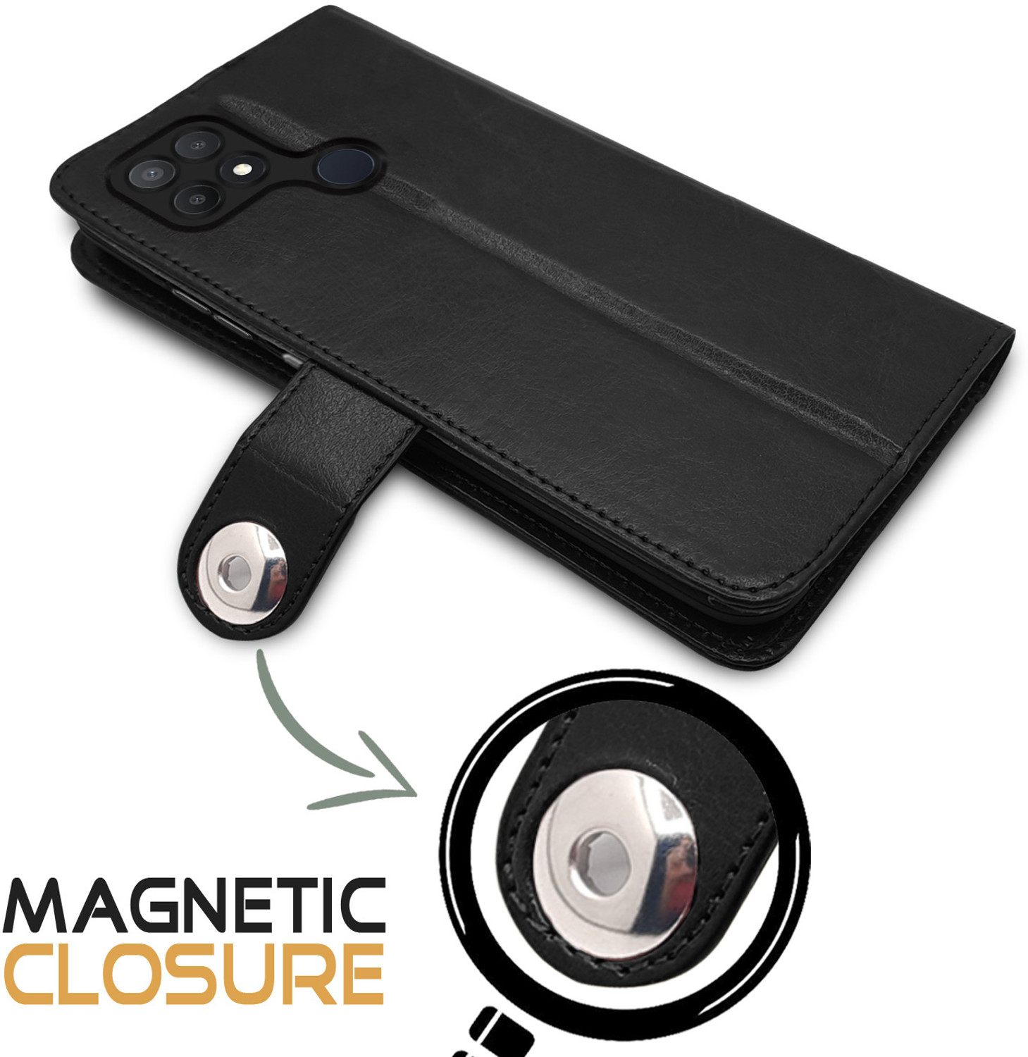 Image of Pikkme Flip Cover for Oppo A15