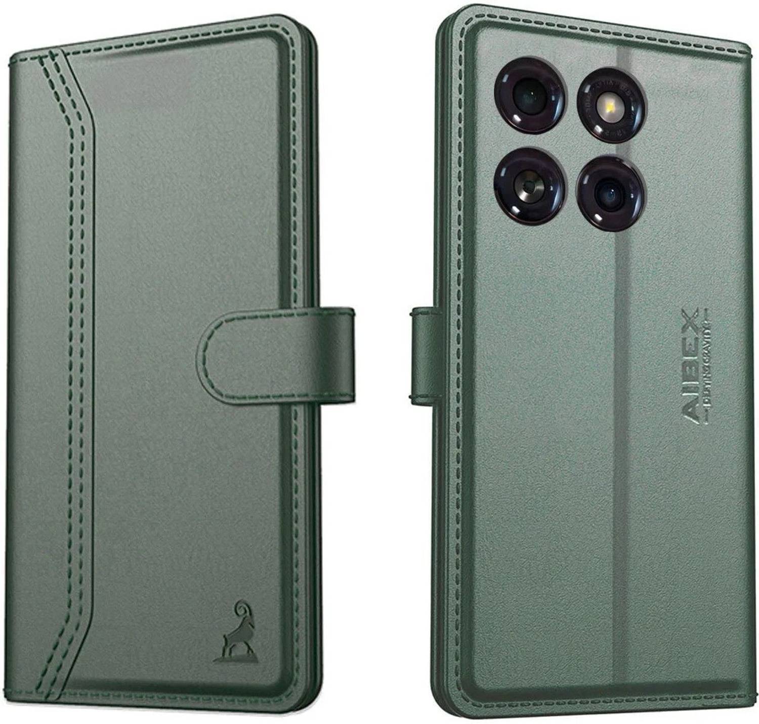 AIBEX Flip Cover for Motorola Edge 60 Stylus 5G|Premium Leather Finish|Magnetic Closure|Kickstand Feature