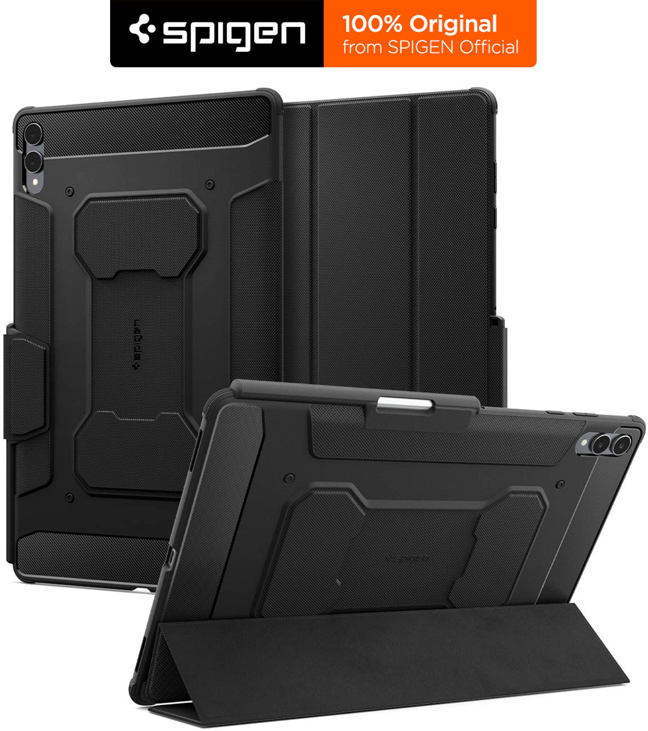 Image of Spigen Rugged Armor Pro Flip Cover for Samsung Galaxy Tab S11 Ultra