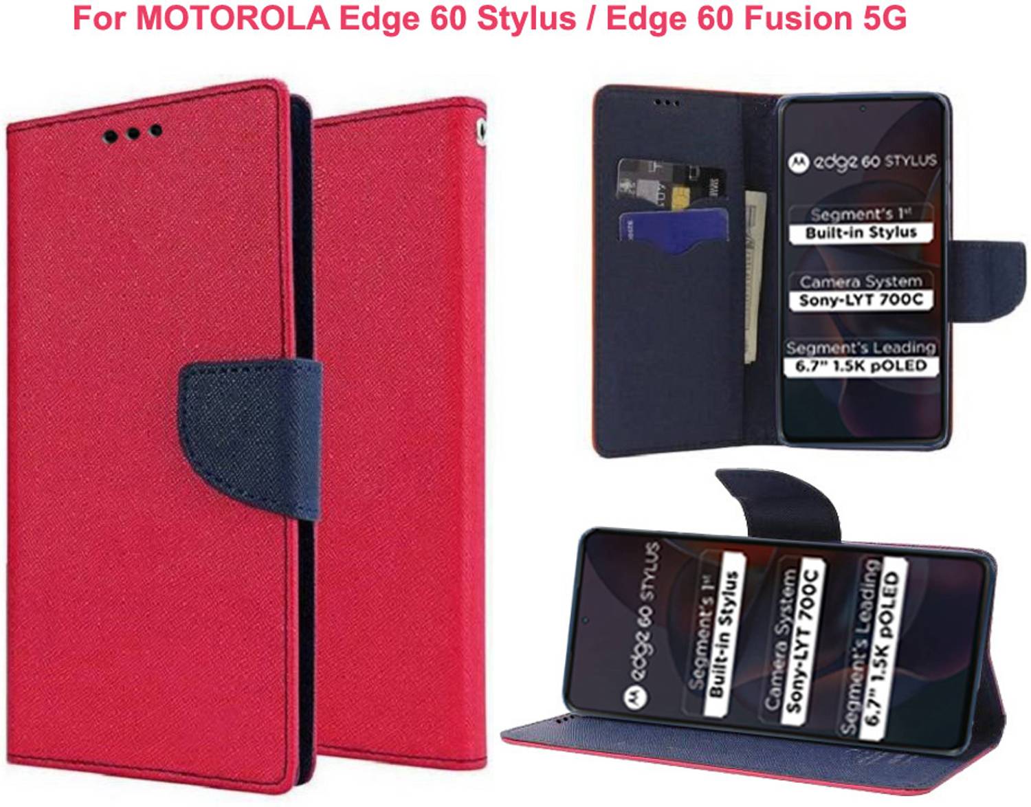 Carnage Flip Cover for MOTOROLA Edge 60 Stylus, MOTOROLA Edge 60 Fusion 5G